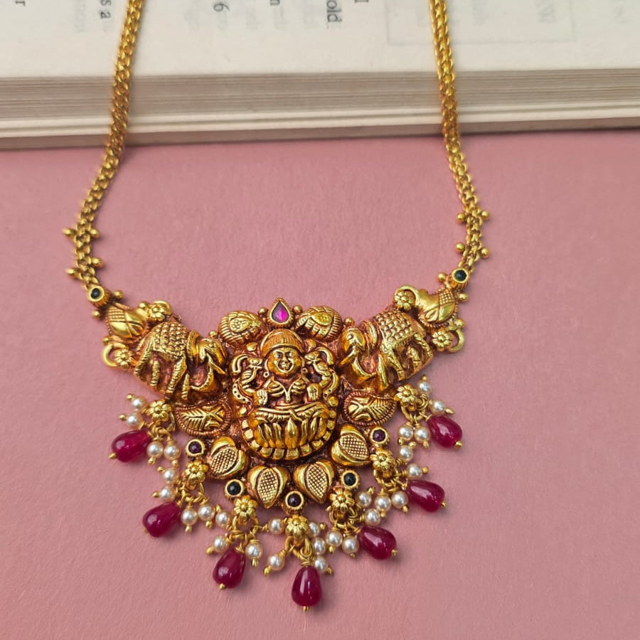 Made Of Pure Silver 92.5 Nakshi Necklace - 0310