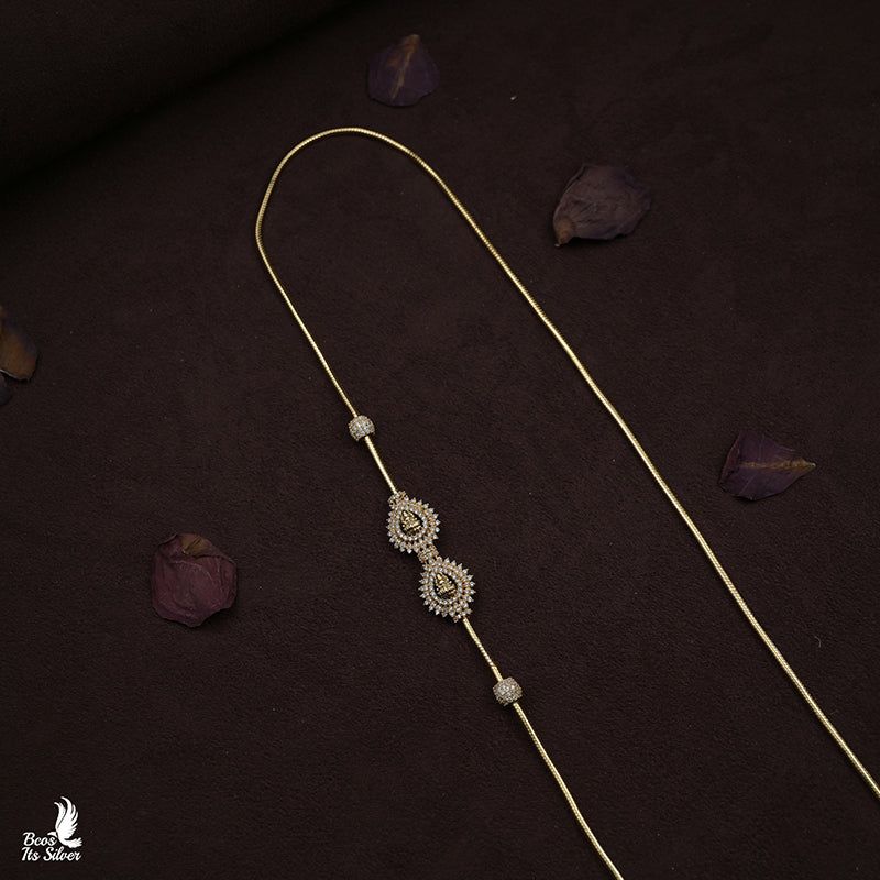 925 Silver Lakshmi Mugappu Chain -8519
