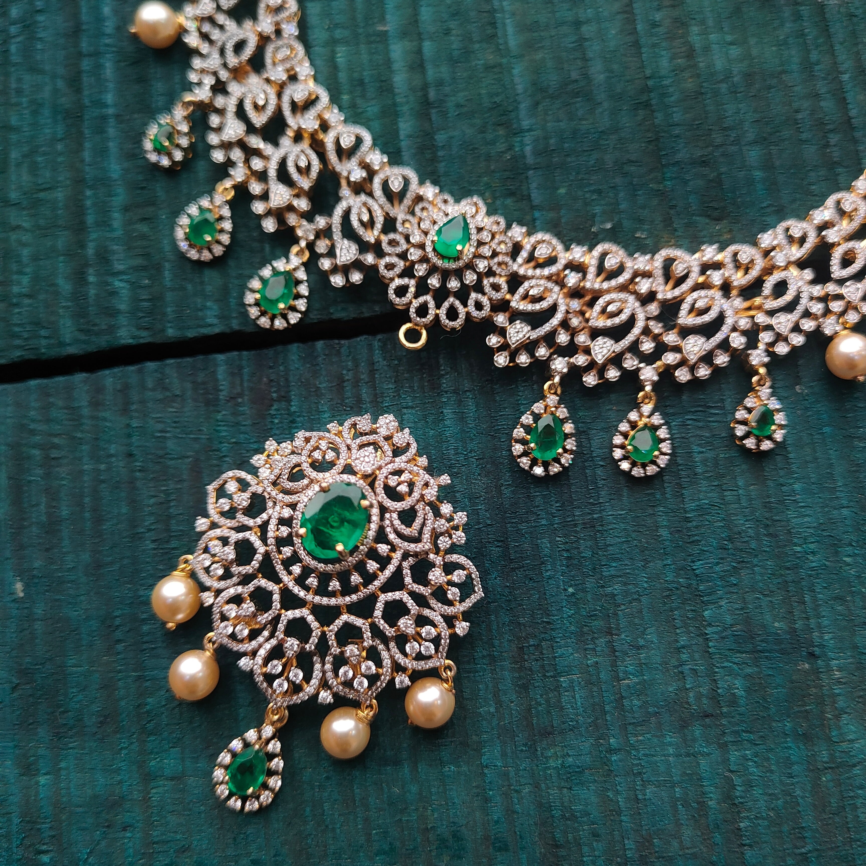 Hamsi Theia Silver Necklace - 0073 (Make Upon on Order) - BCOS Its Silver