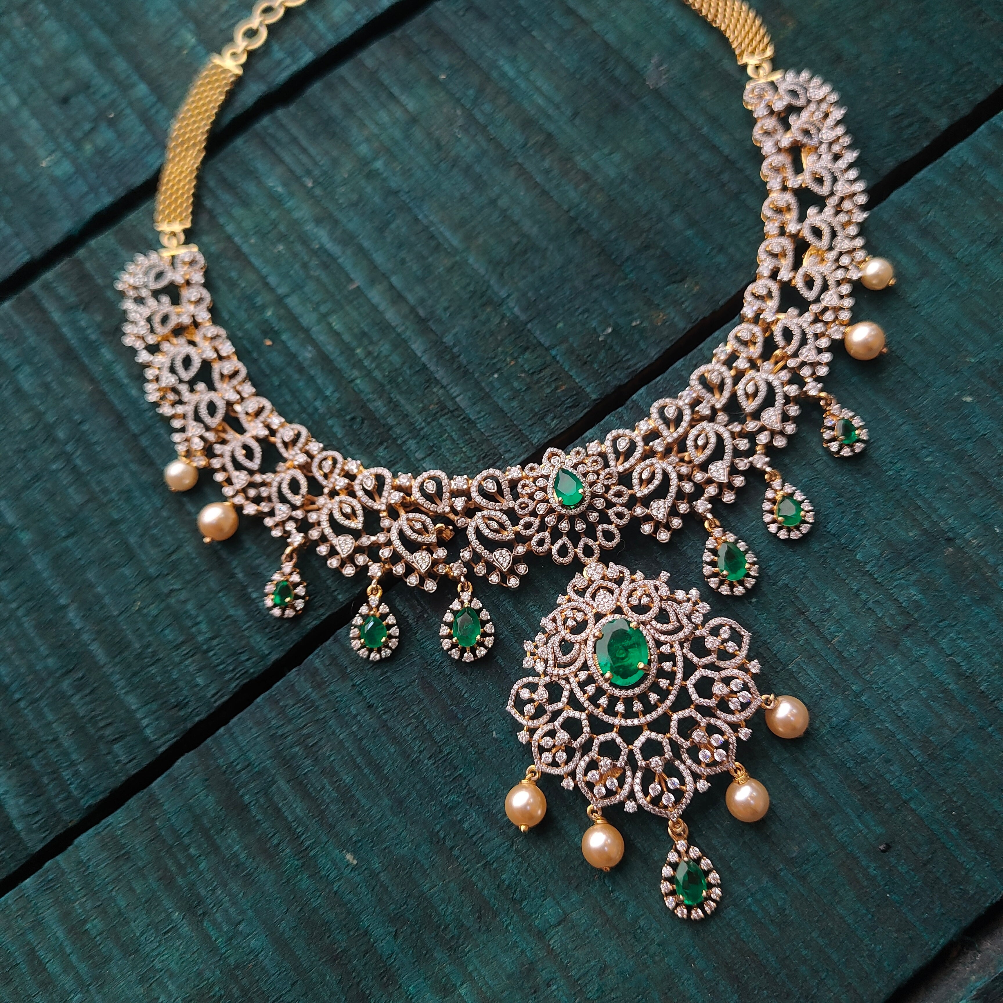 Hamsi Theia Silver Necklace - 0073 (Make Upon on Order) - BCOS Its Silver