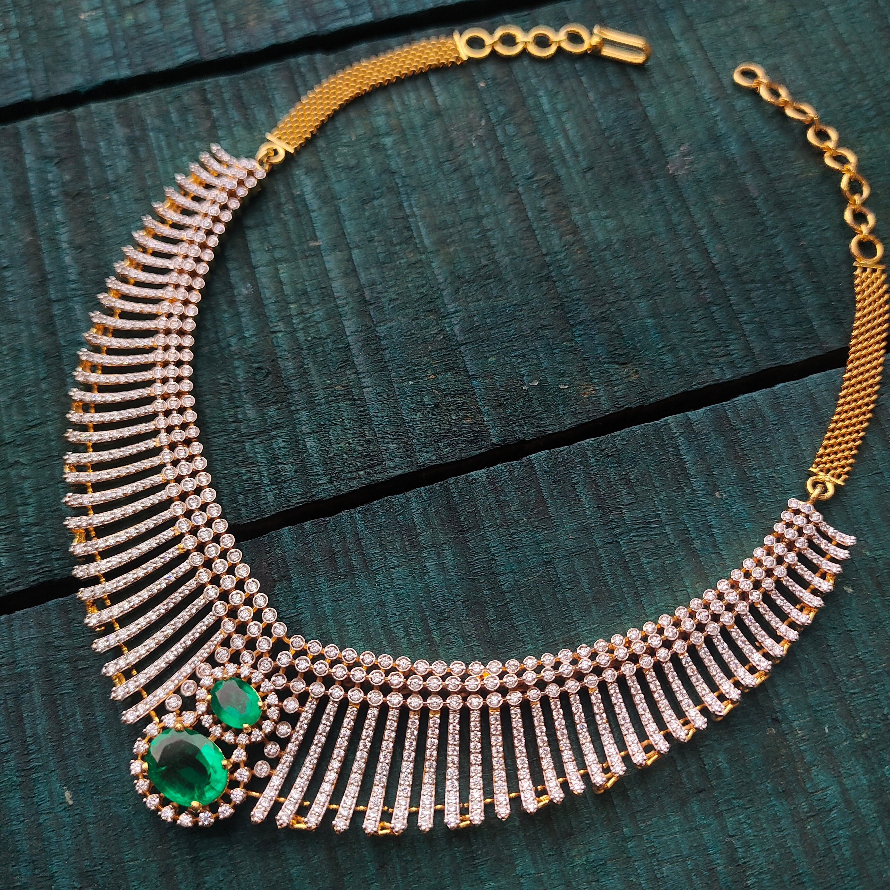 Kerala Style Theia Silver Necklace with Earring - 0198 - BCOS Its Silver