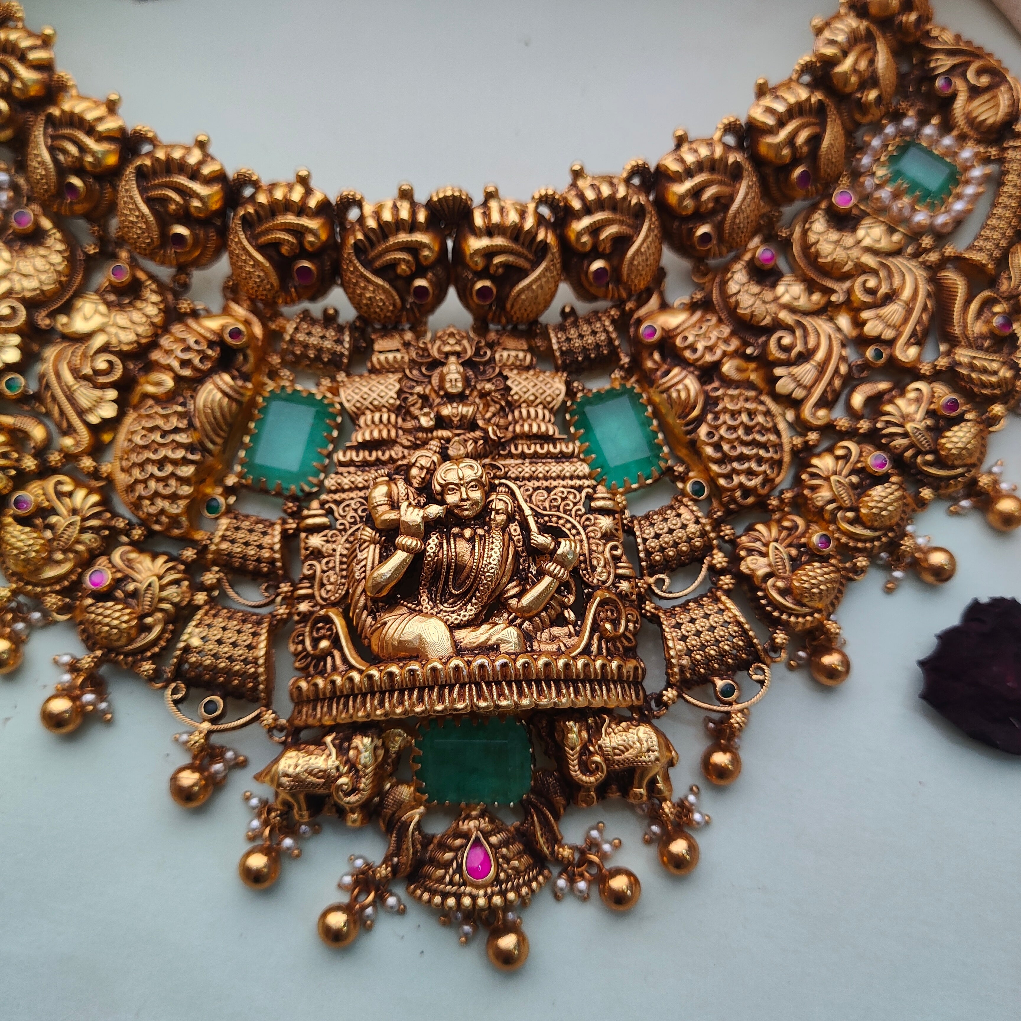 Lakshmi Silver High Neck Choker - 0069 - BCOS Its Silver