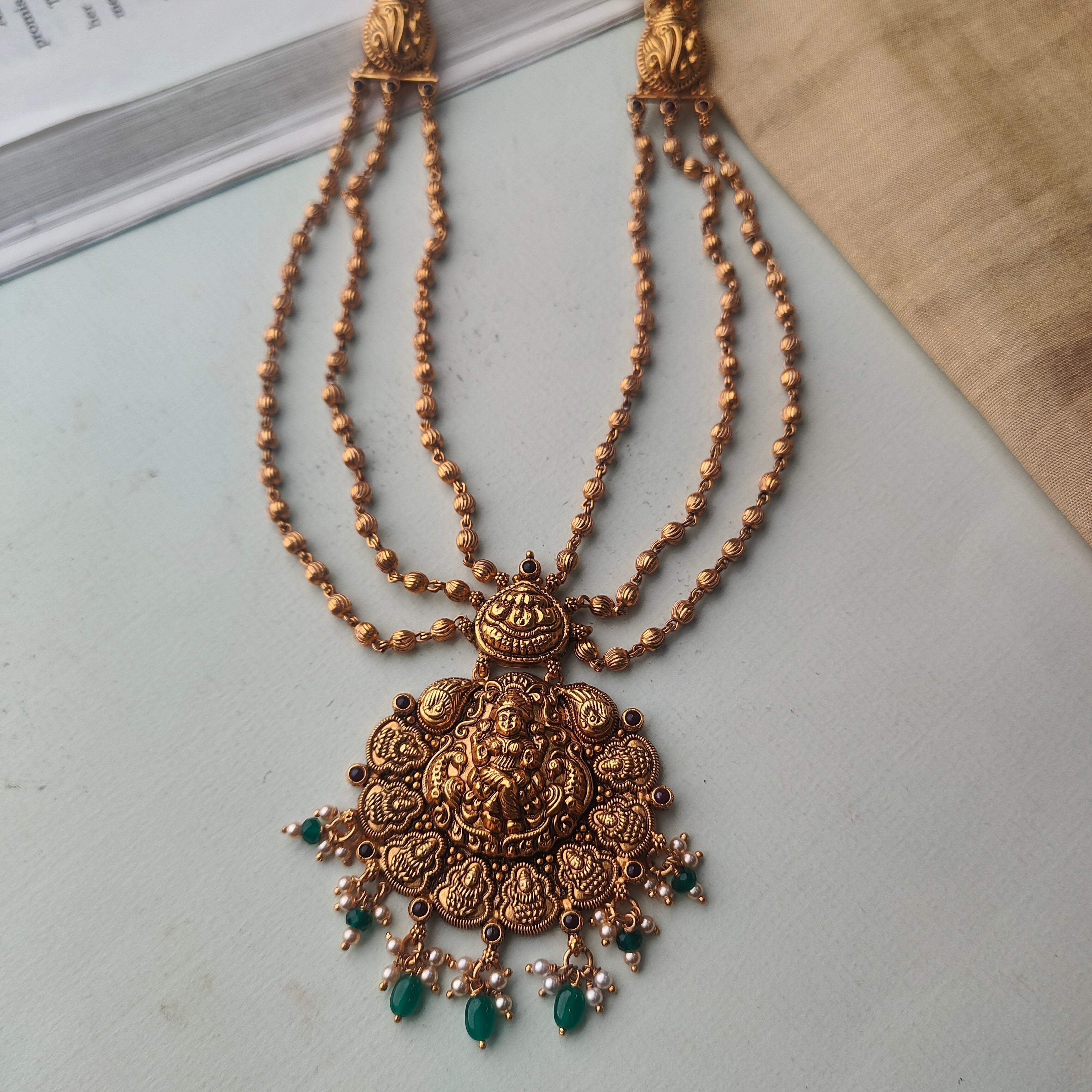 Madhri Silver 3 Layer Mohanmala - 0041 - BCOS Its Silver
