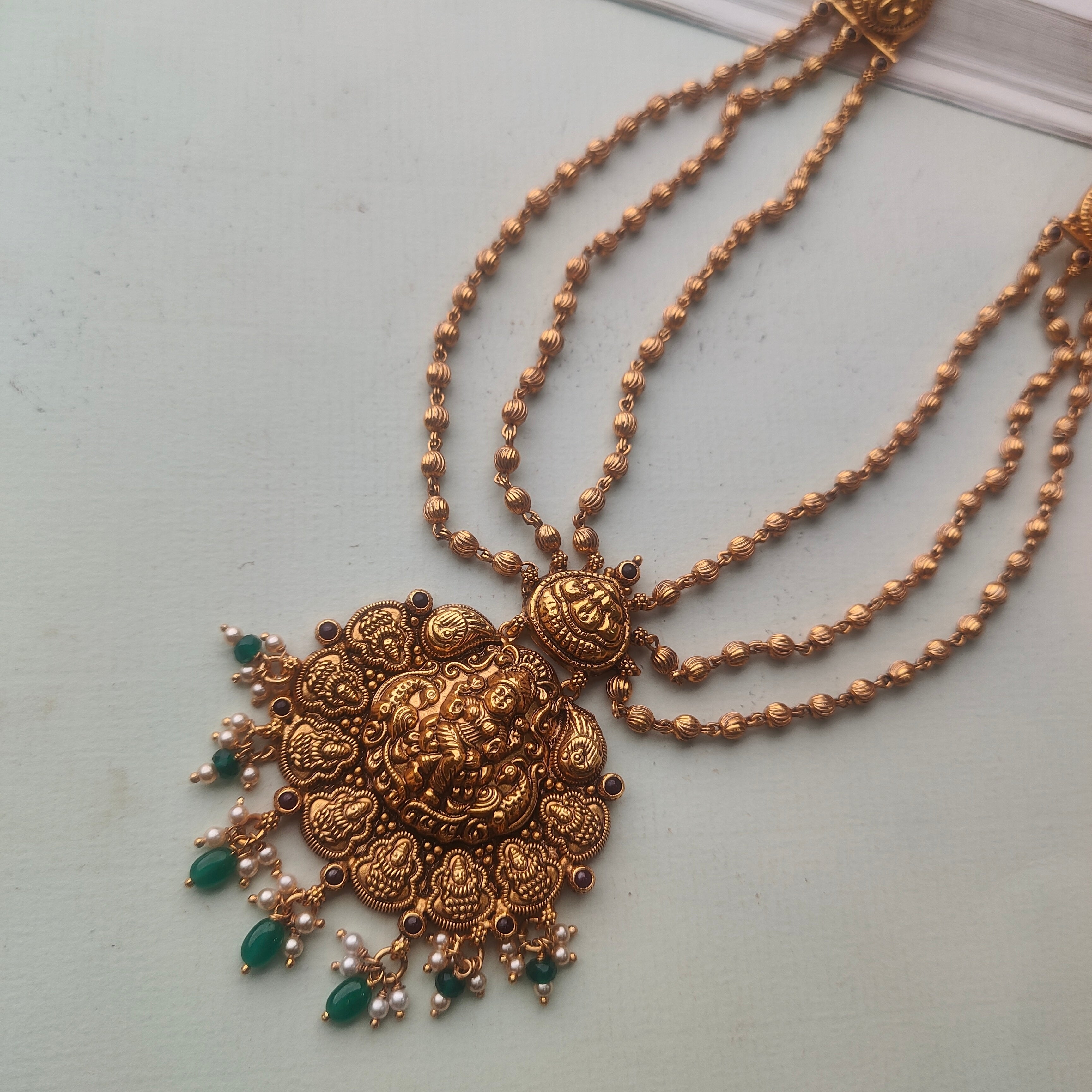 Madhri Silver 3 Layer Mohanmala - 0041 - BCOS Its Silver