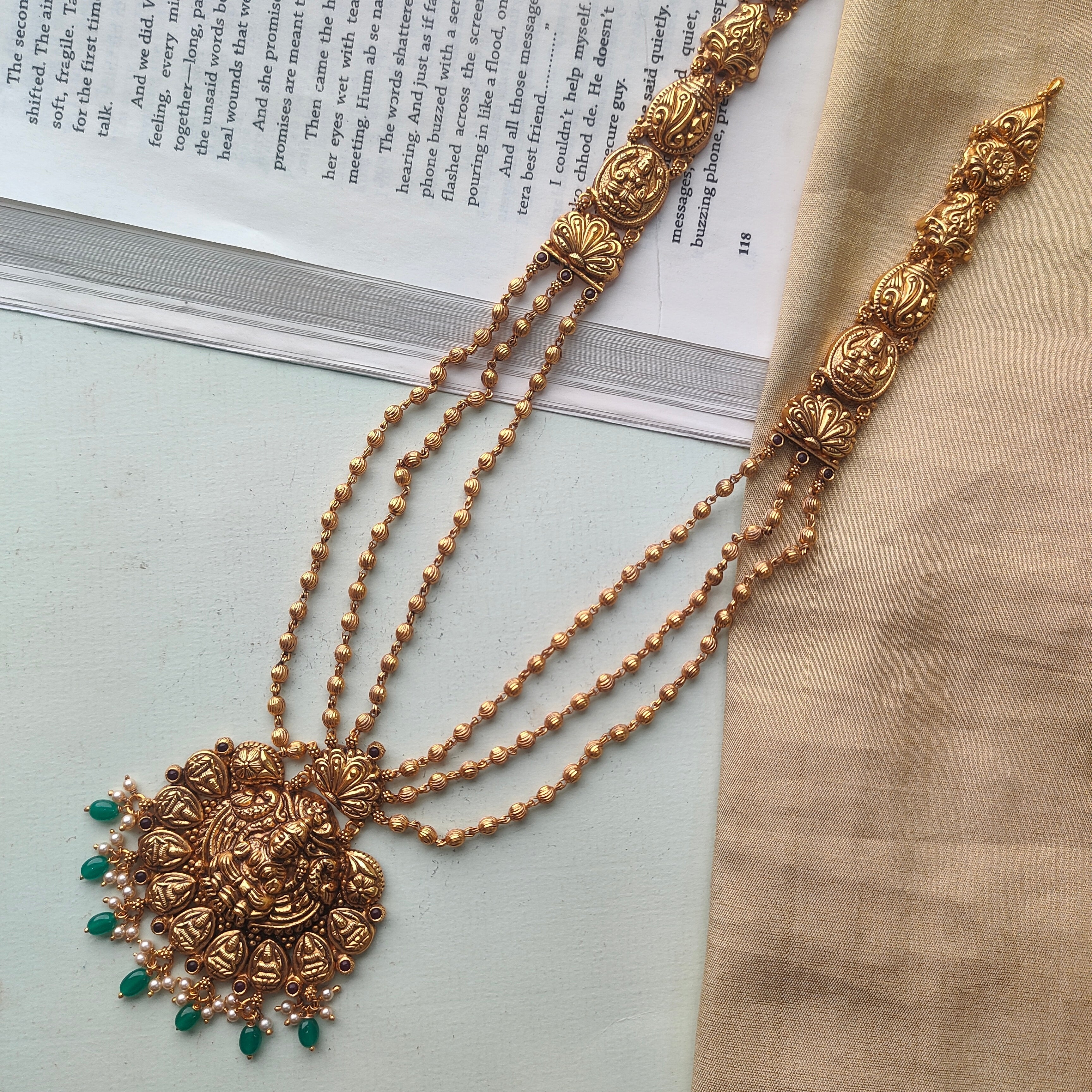 Madhri Silver 3 Layer Mohanmala - 0041 - BCOS Its Silver