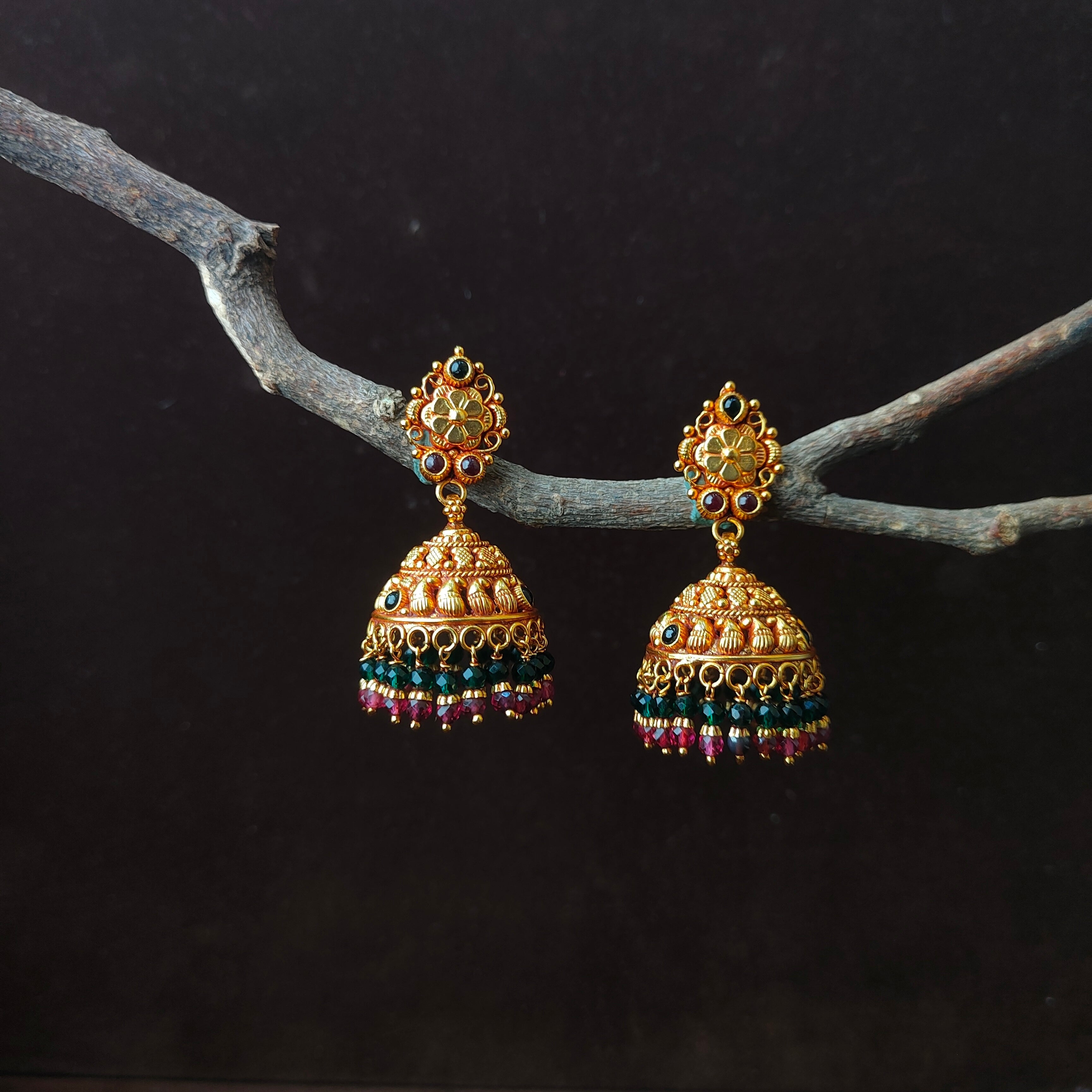 Paavai Silver Jhumka - 0018 - BCOS Its Silver