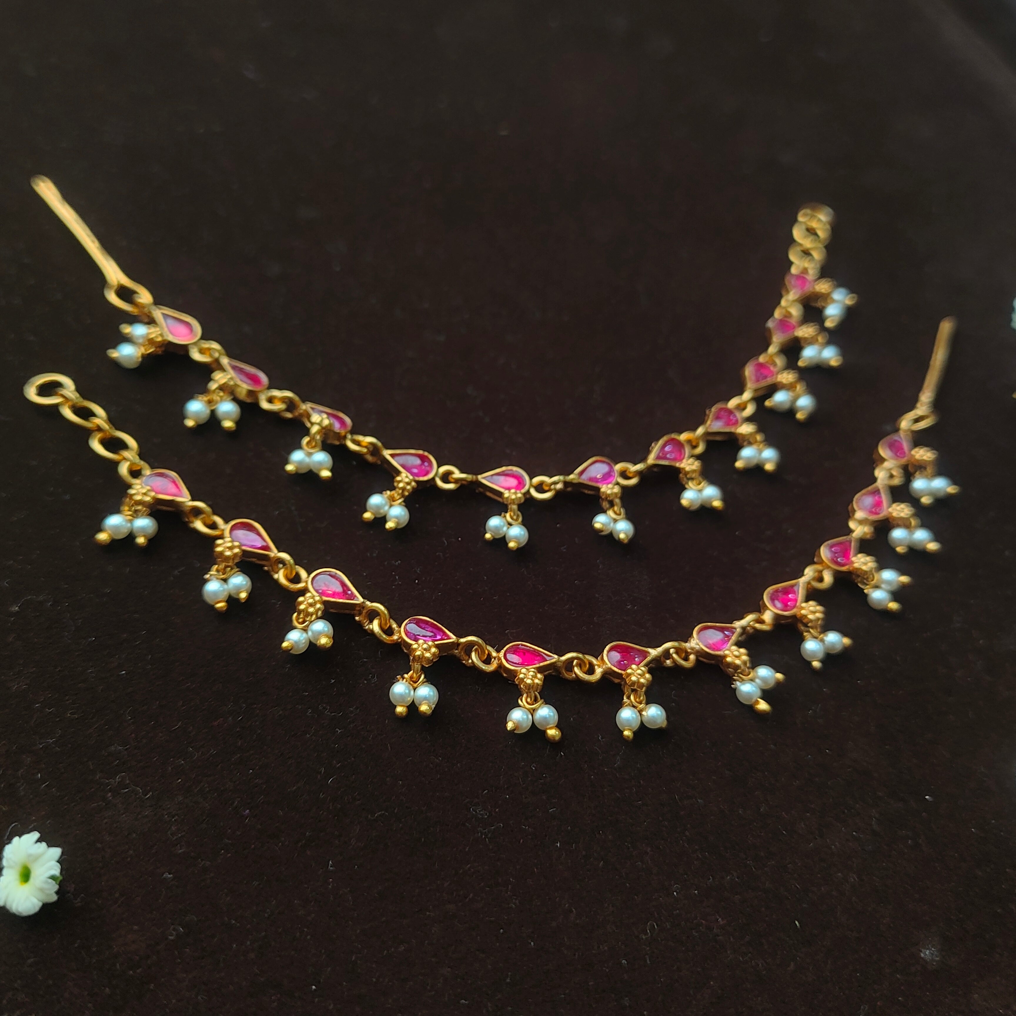 Raindrop Silver Earchain - 005 - BCOS Its Silver
