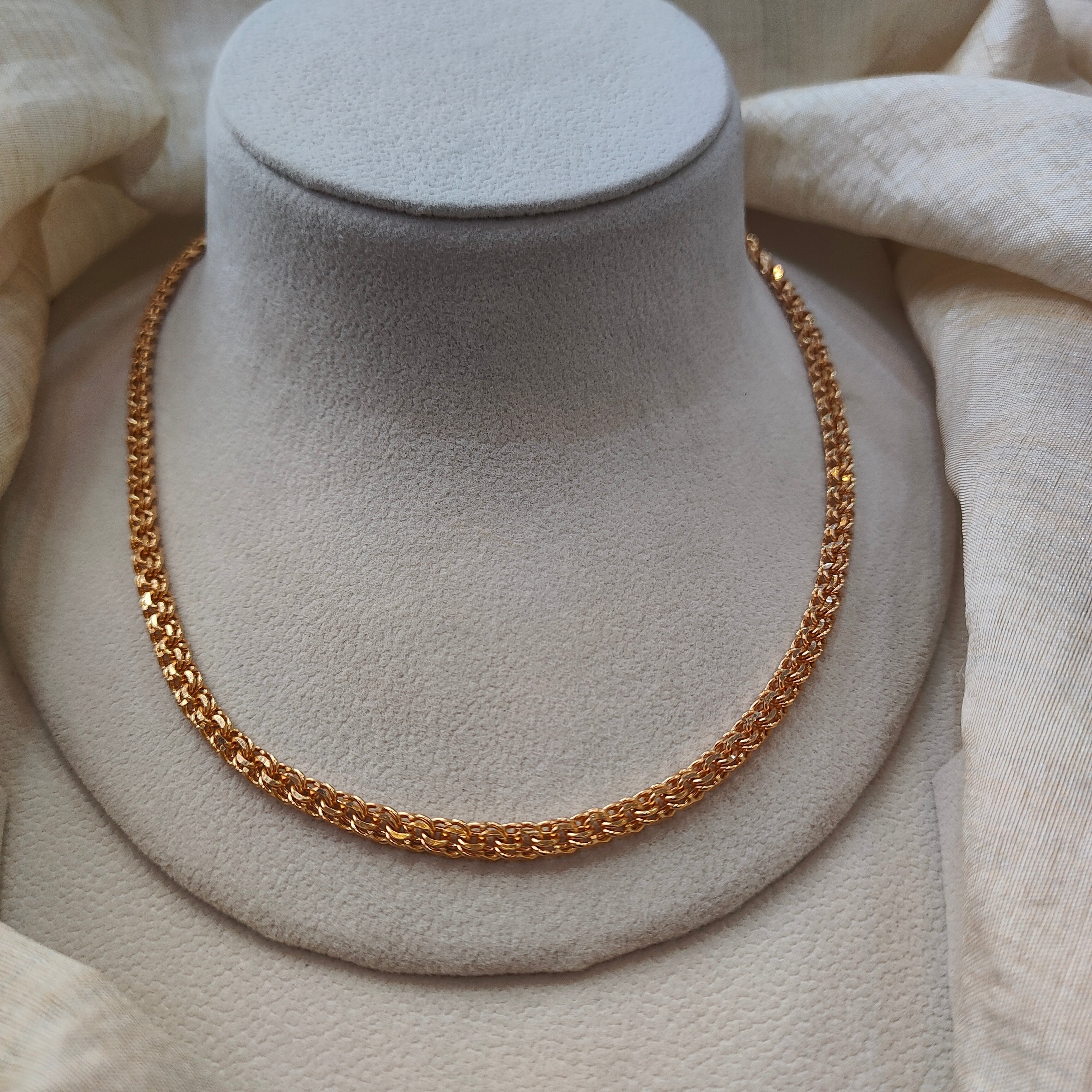 Silver 92.5 Gold plated Chain - 0052 - BCOS Its Silver