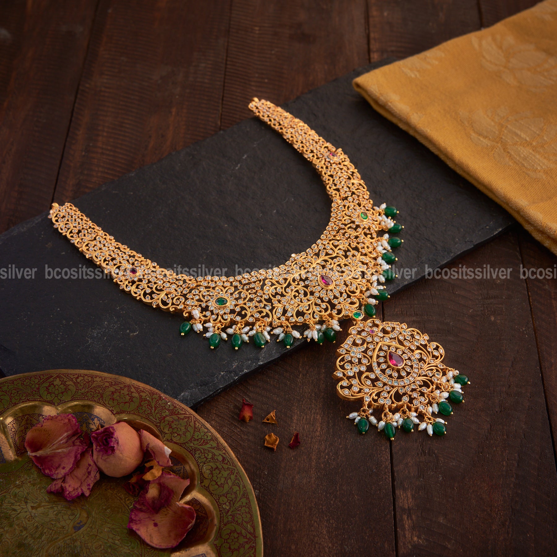 Grand CZ Bridal Haaram - 0609 MADE TO ORDER