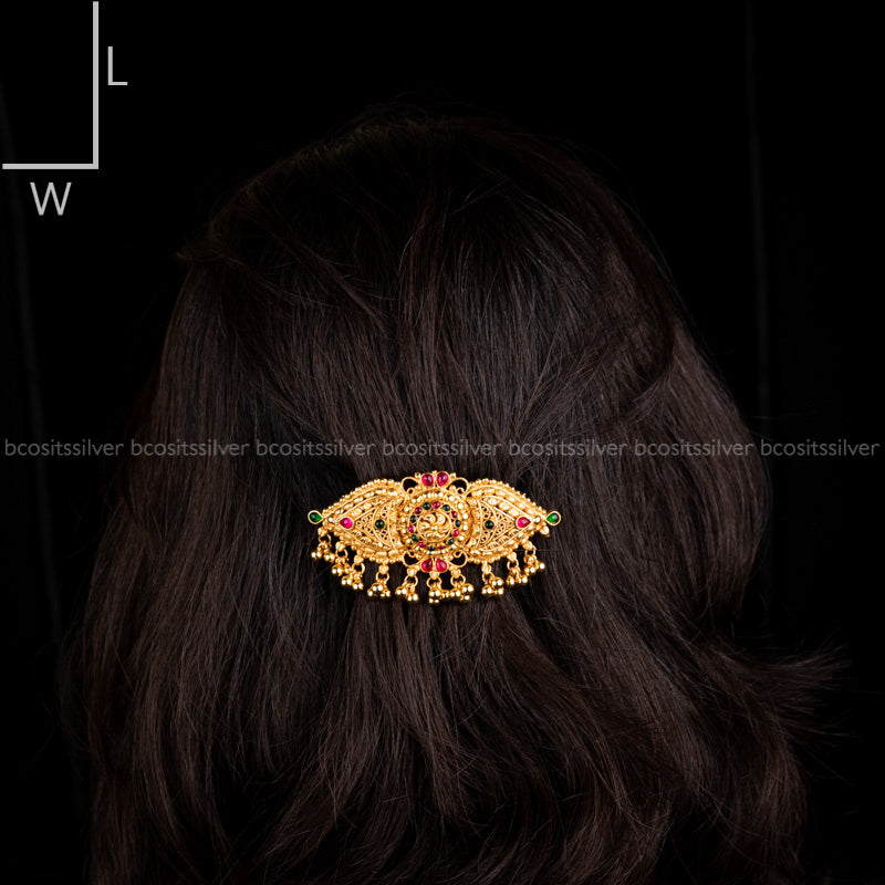 Silver gold plated Hair Clip - 5681