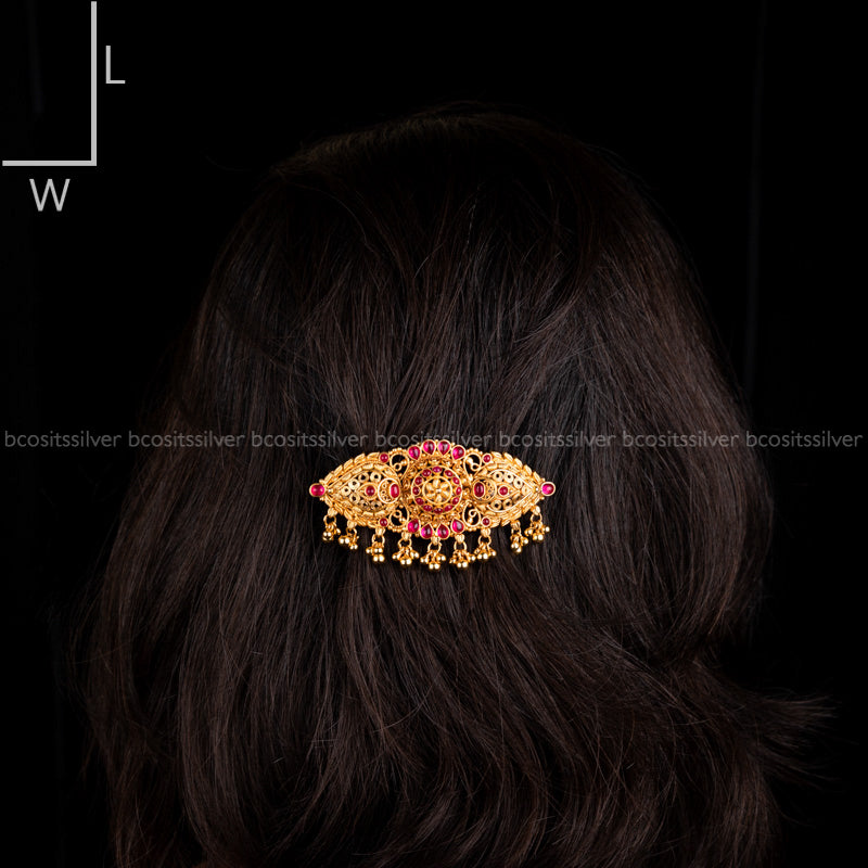 SILVER GOLD PLATED HAIR CLIP-5727
