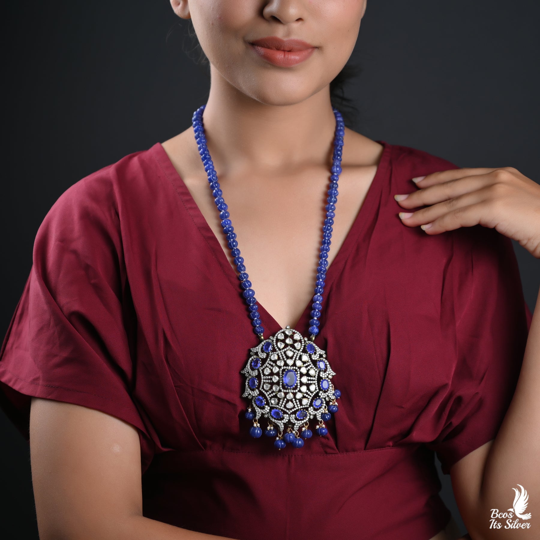 925 SILVER VICTORIAN BEADS HARAM - 2710
