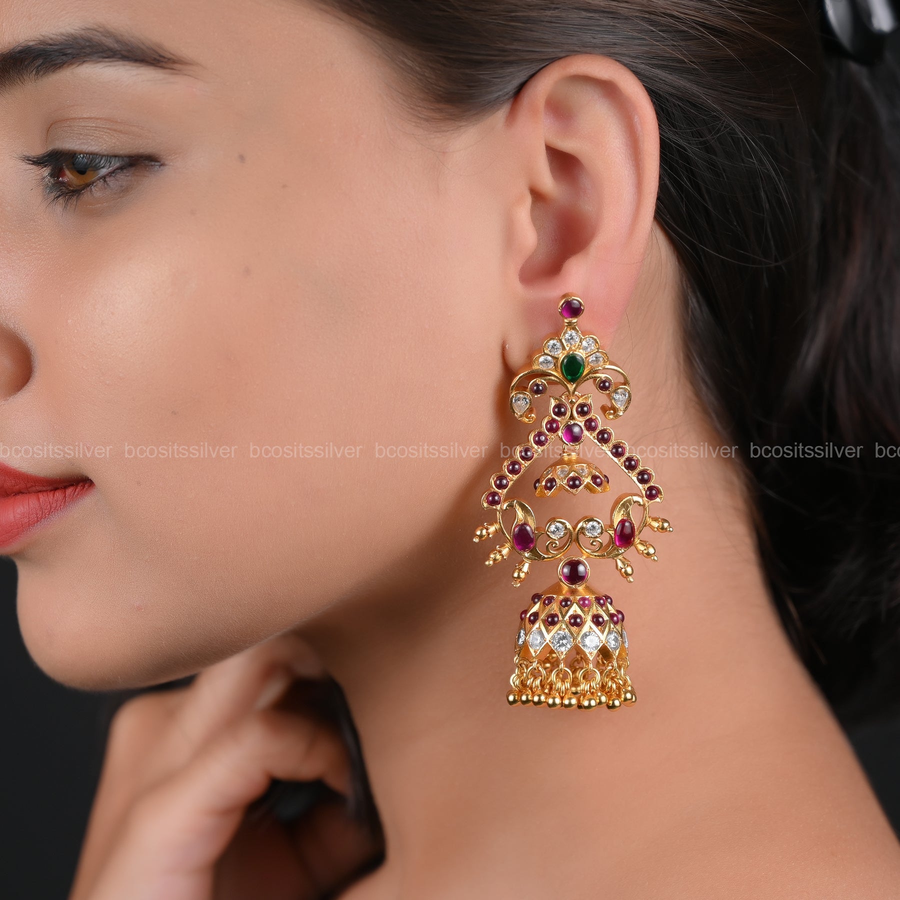 925 Silver Flower Earing - 5632