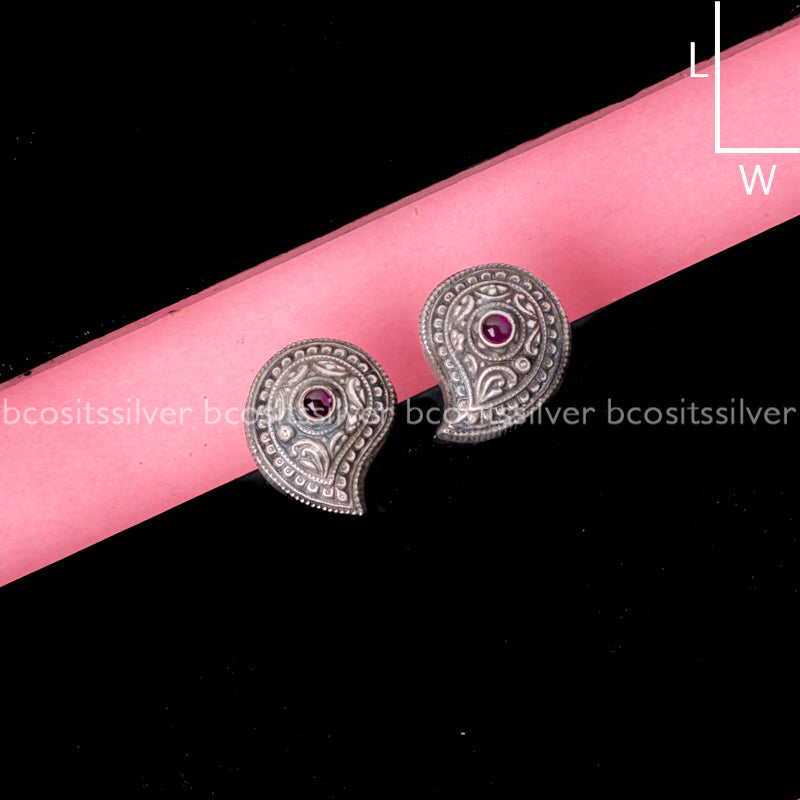 925 Silver Mango Stud - 231