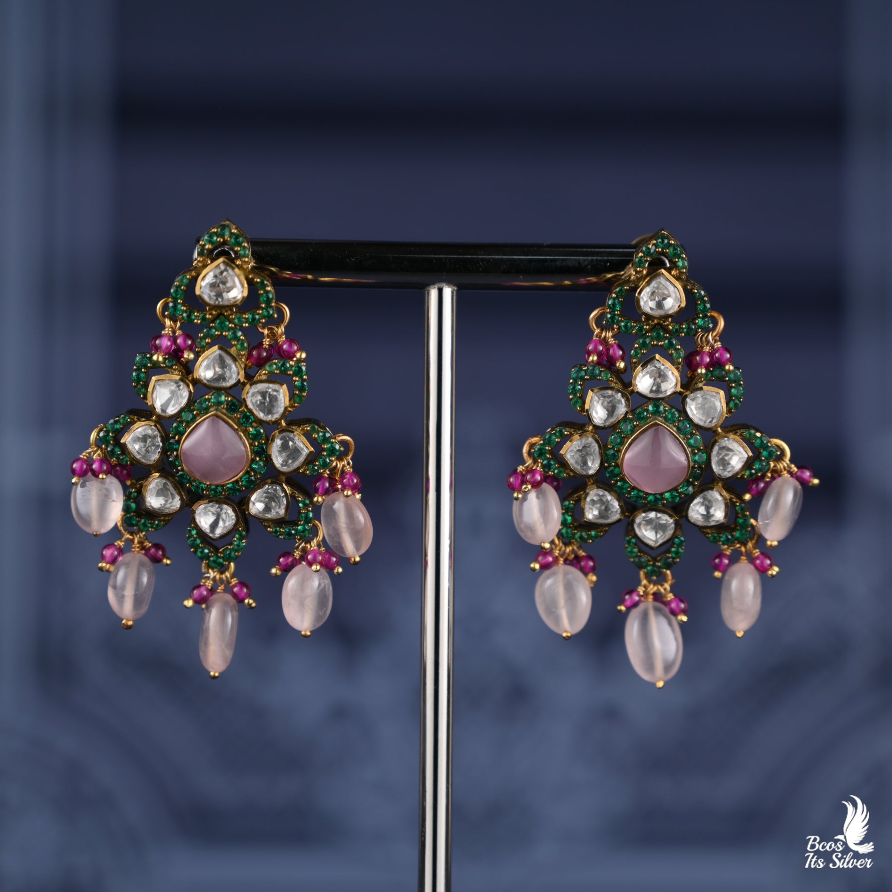 925 Silver Victorian Chandbali - 2719