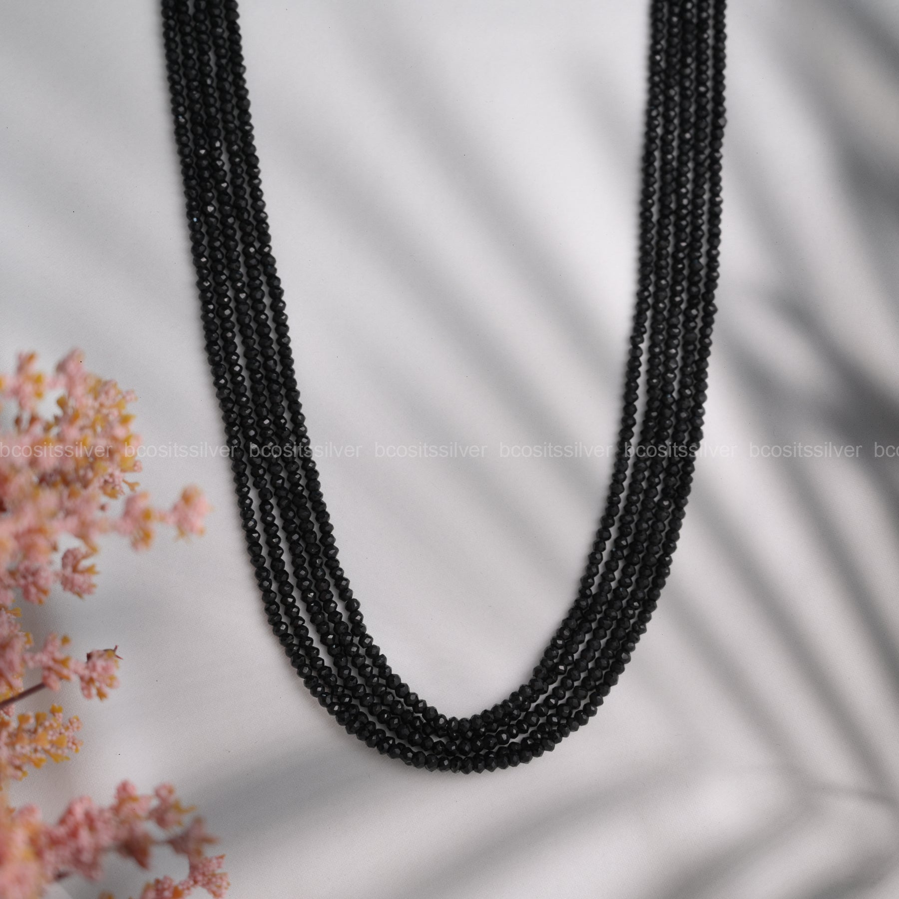 Black Spinel Beads  - 5914