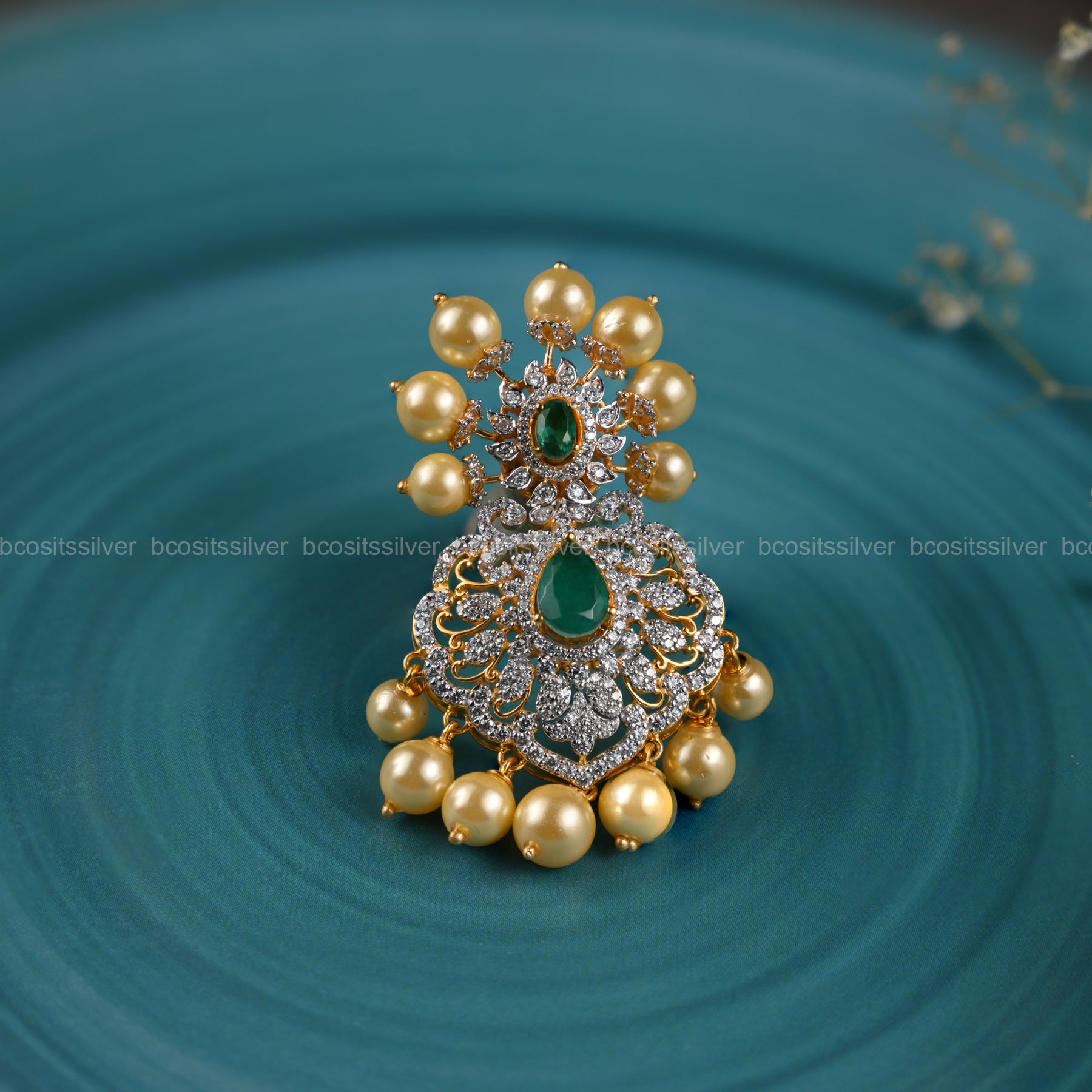 CZ pendent silver  - 2227