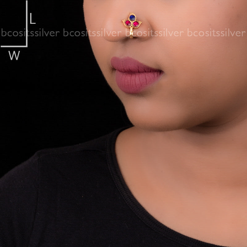 ILIGAL - Pink and Blue Press type Kundan