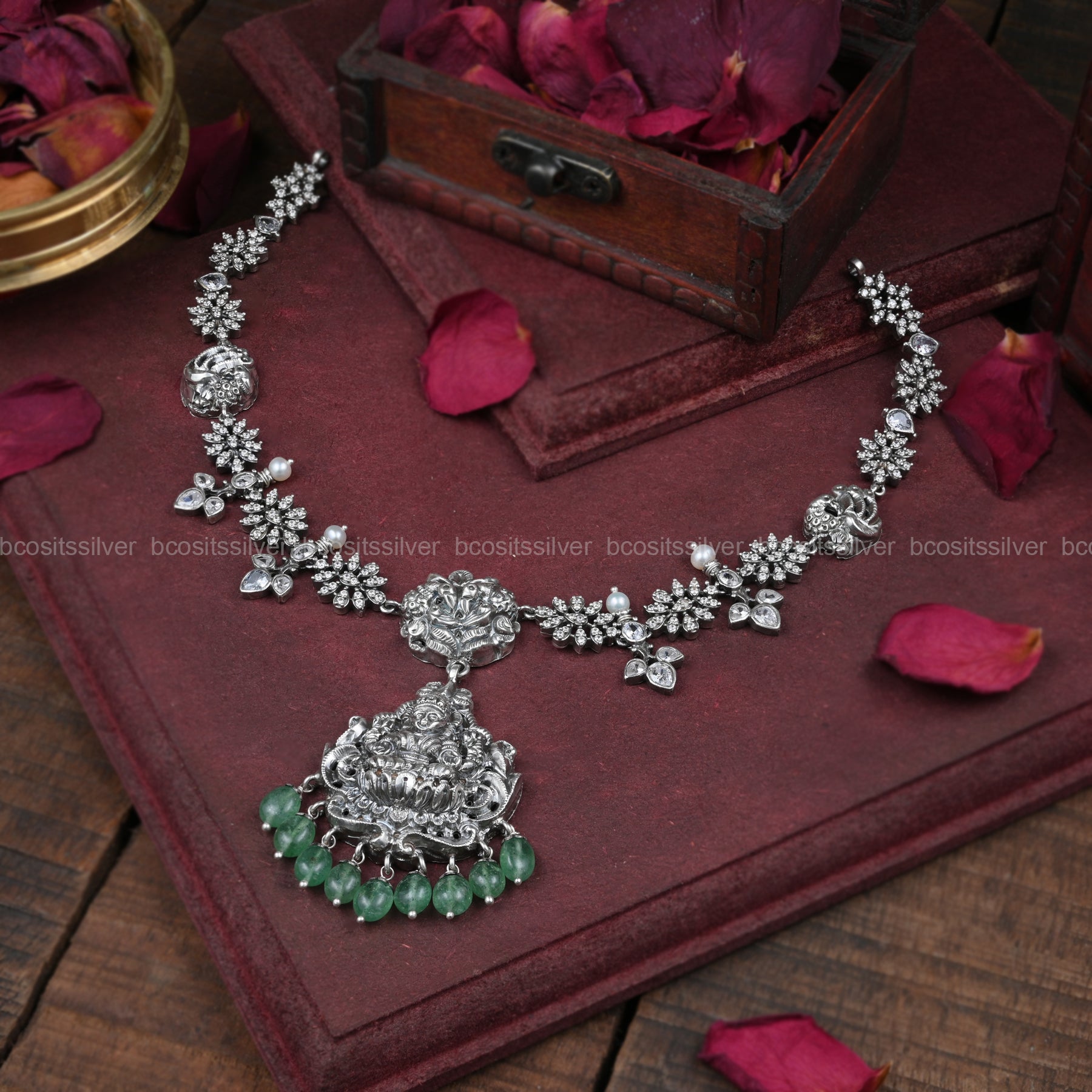 Oxidized Silver Necklace - 5050