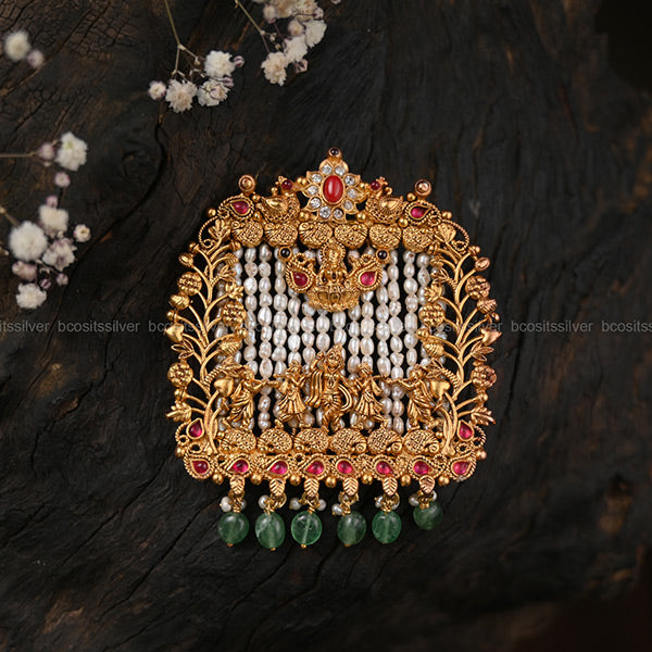 Gold Plated Lakshmi Pendant - 4314