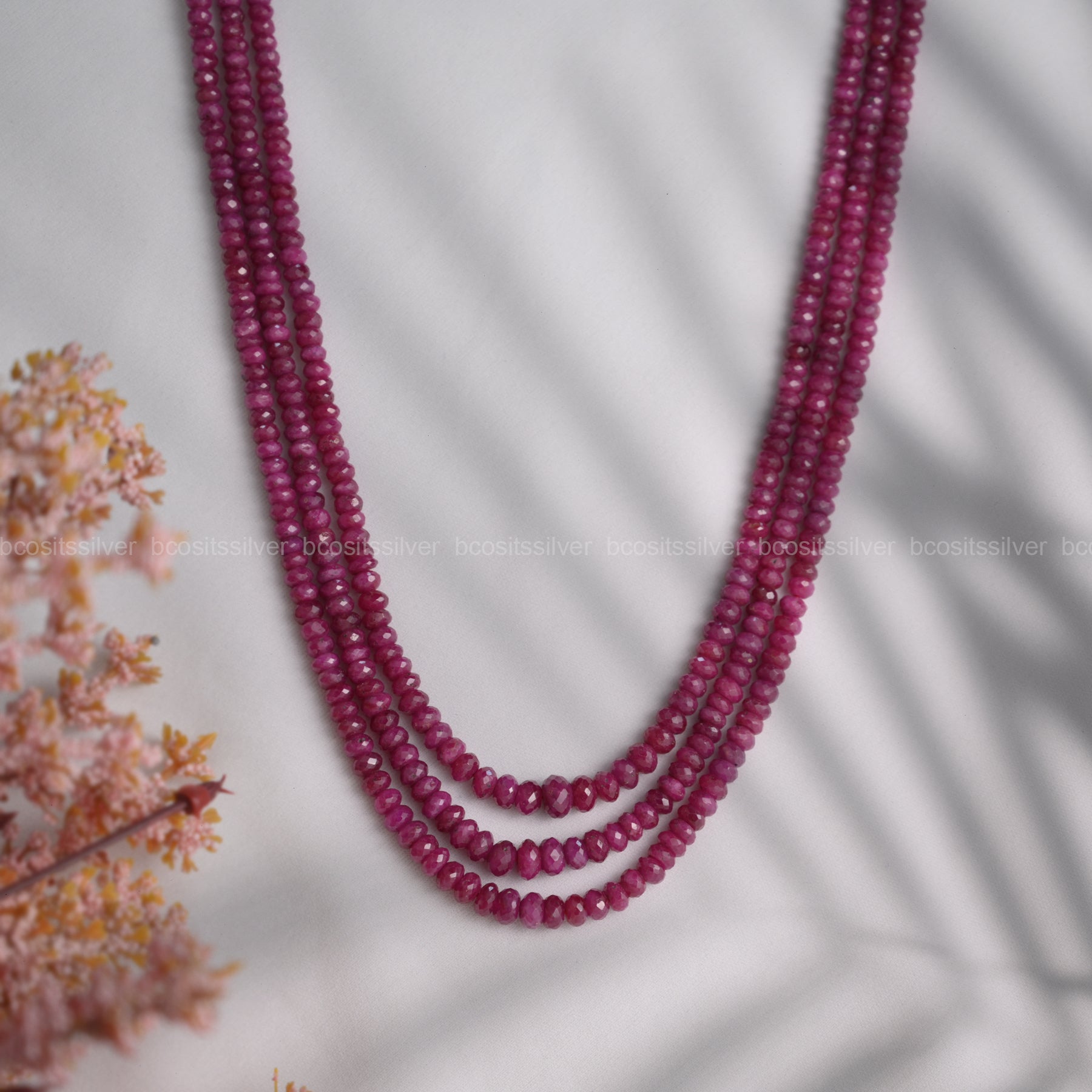 Ruby Cut Beads - 8015