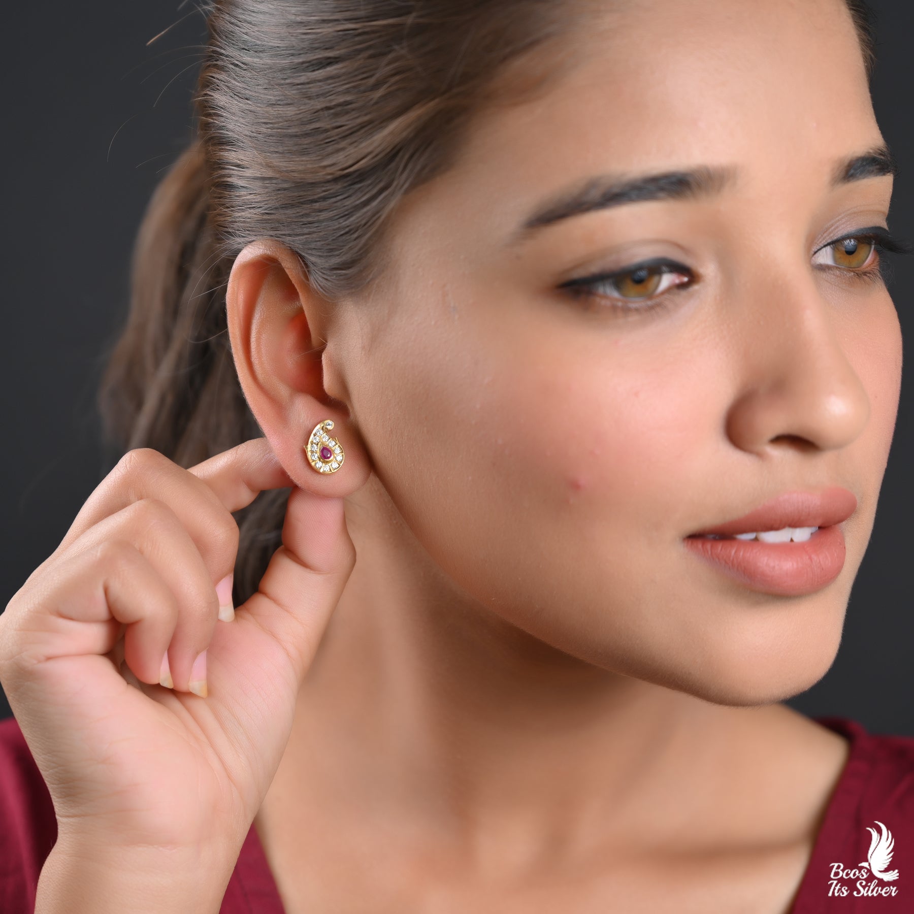 Gold Plated Earstud - 2590