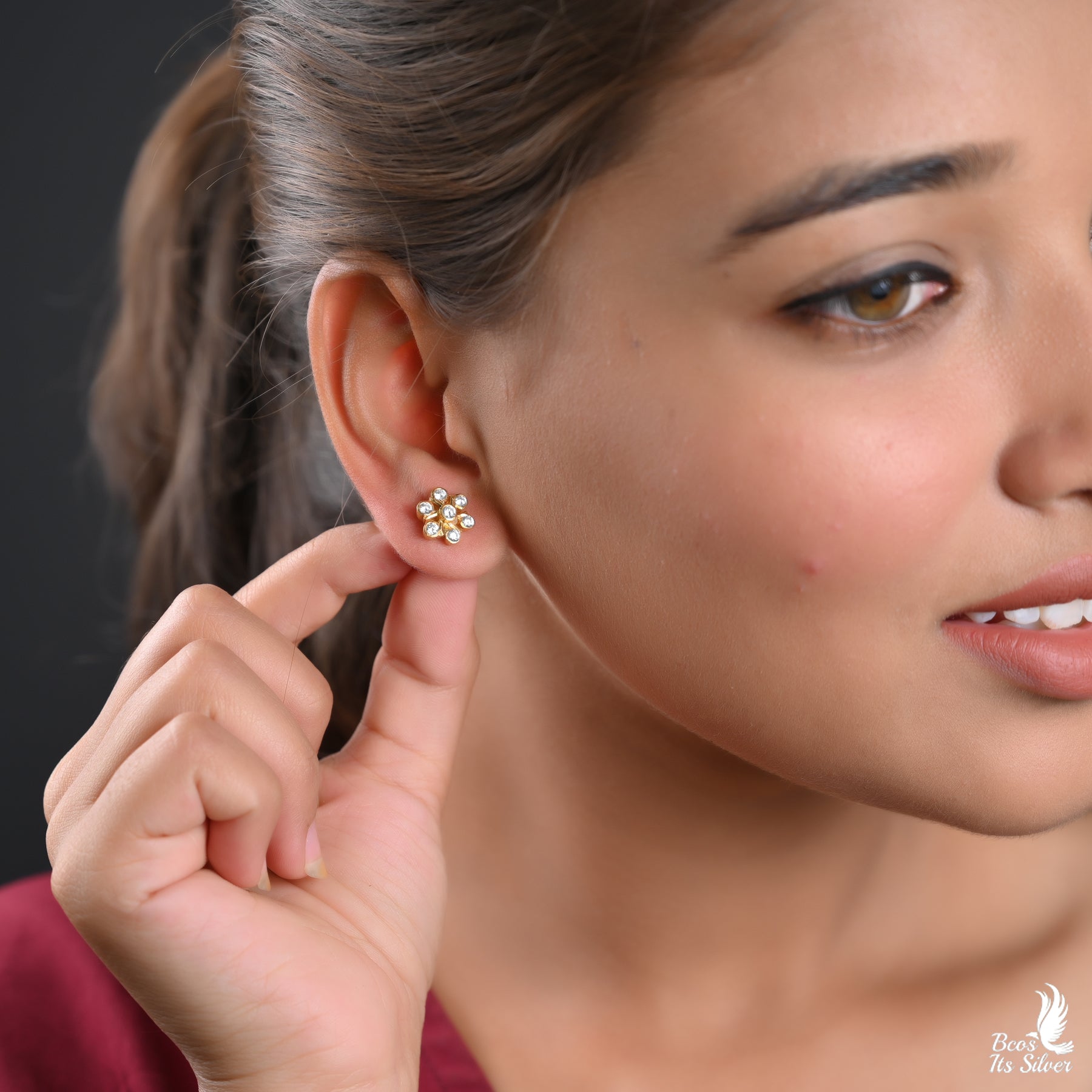 Gold Plated Earstud - 2594
