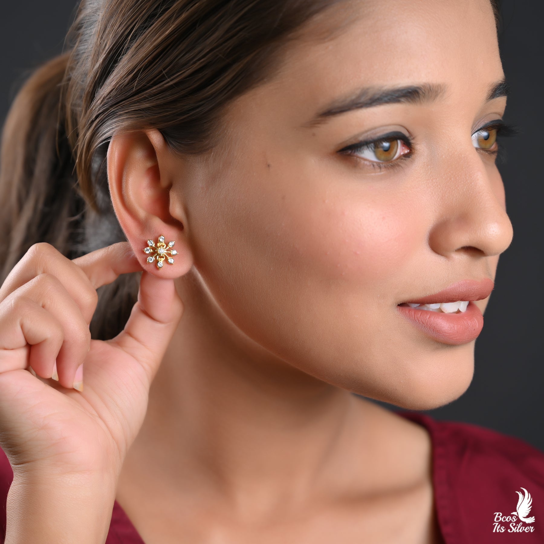 Gold Plated Earstud - 2607