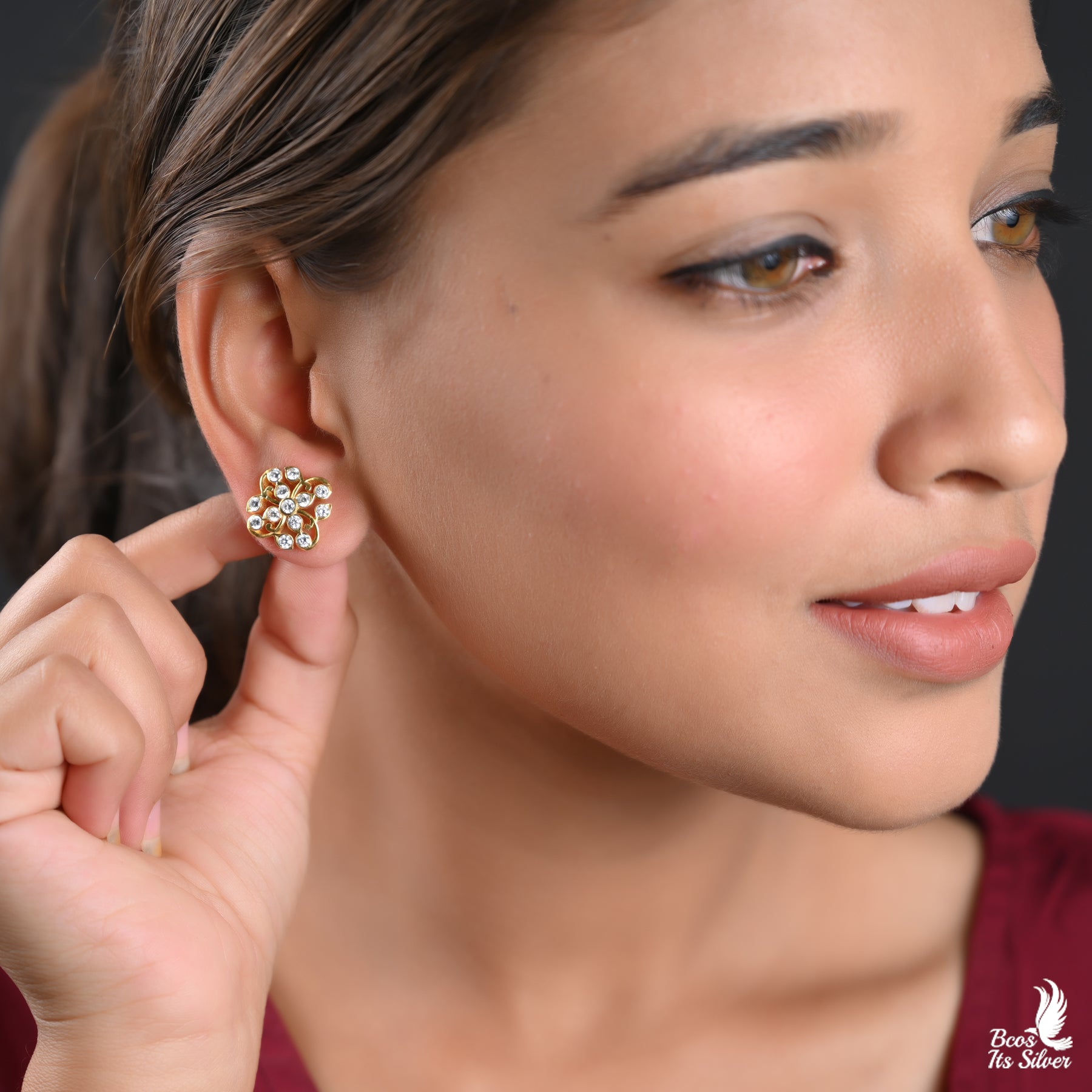 Gold Plated Earstud - 2624