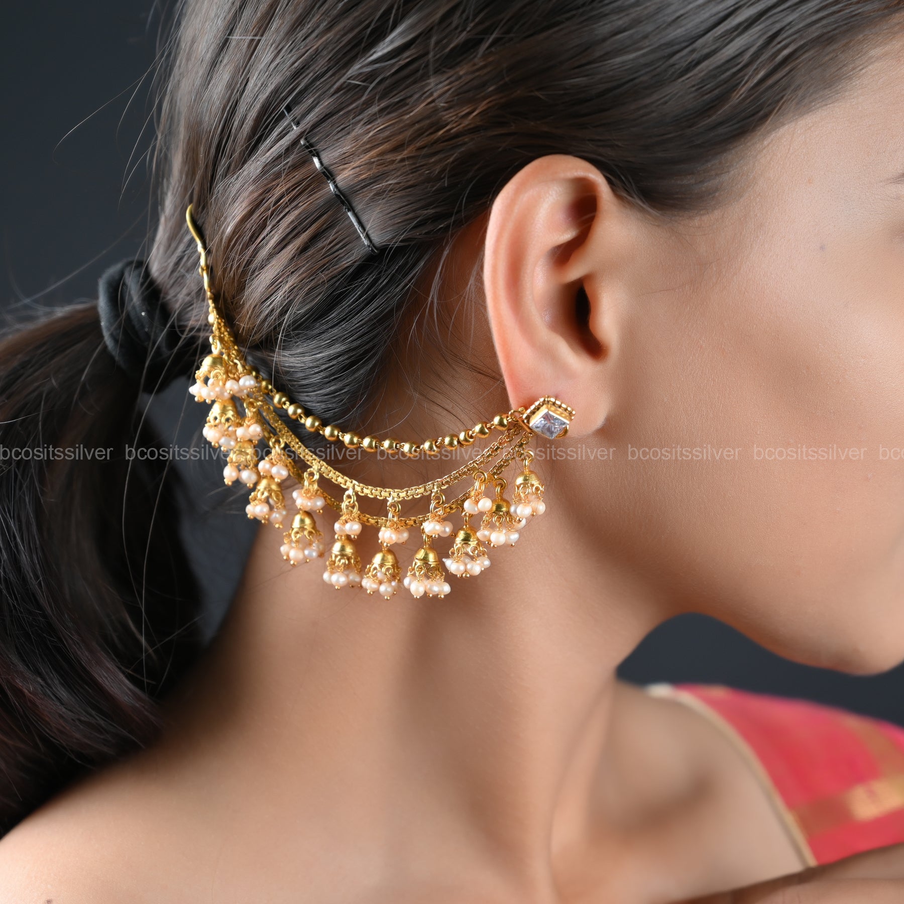 Gold Plated Ear Chain - 846