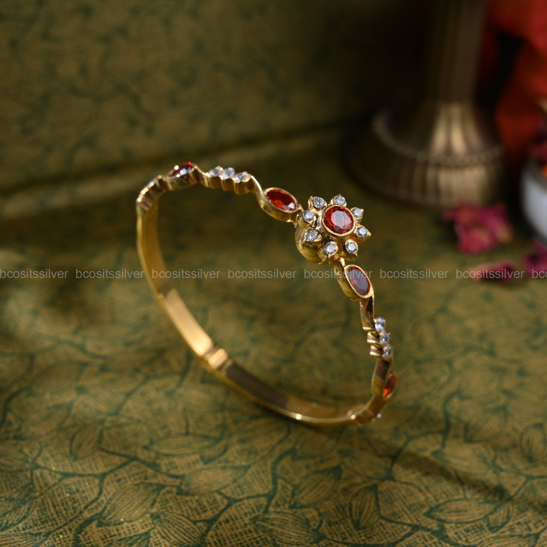 Gold Plated Bangle - 825 - Size 2.5 With Screw