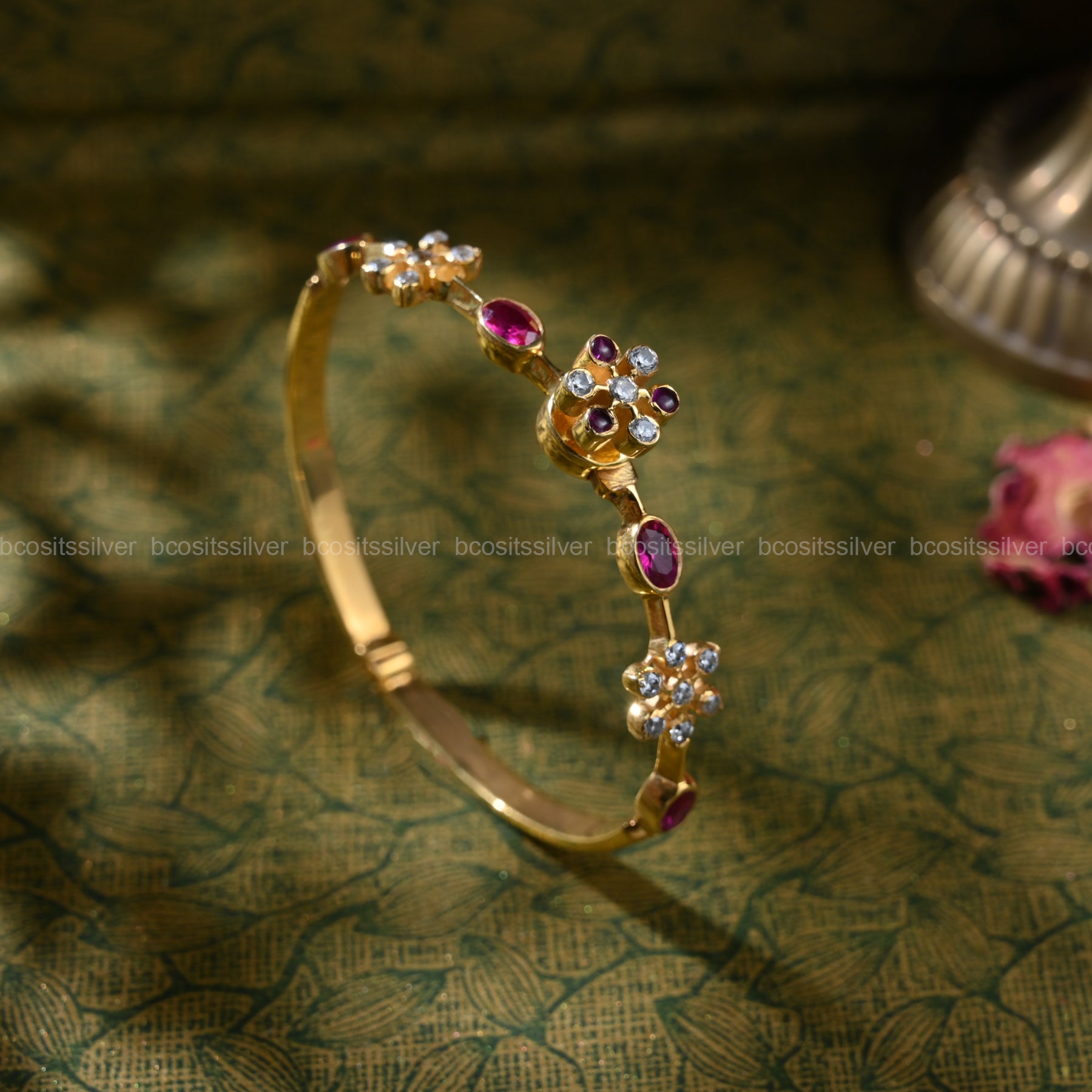 Gold Plated Bangle - 894 - Size 2.3 With Screw