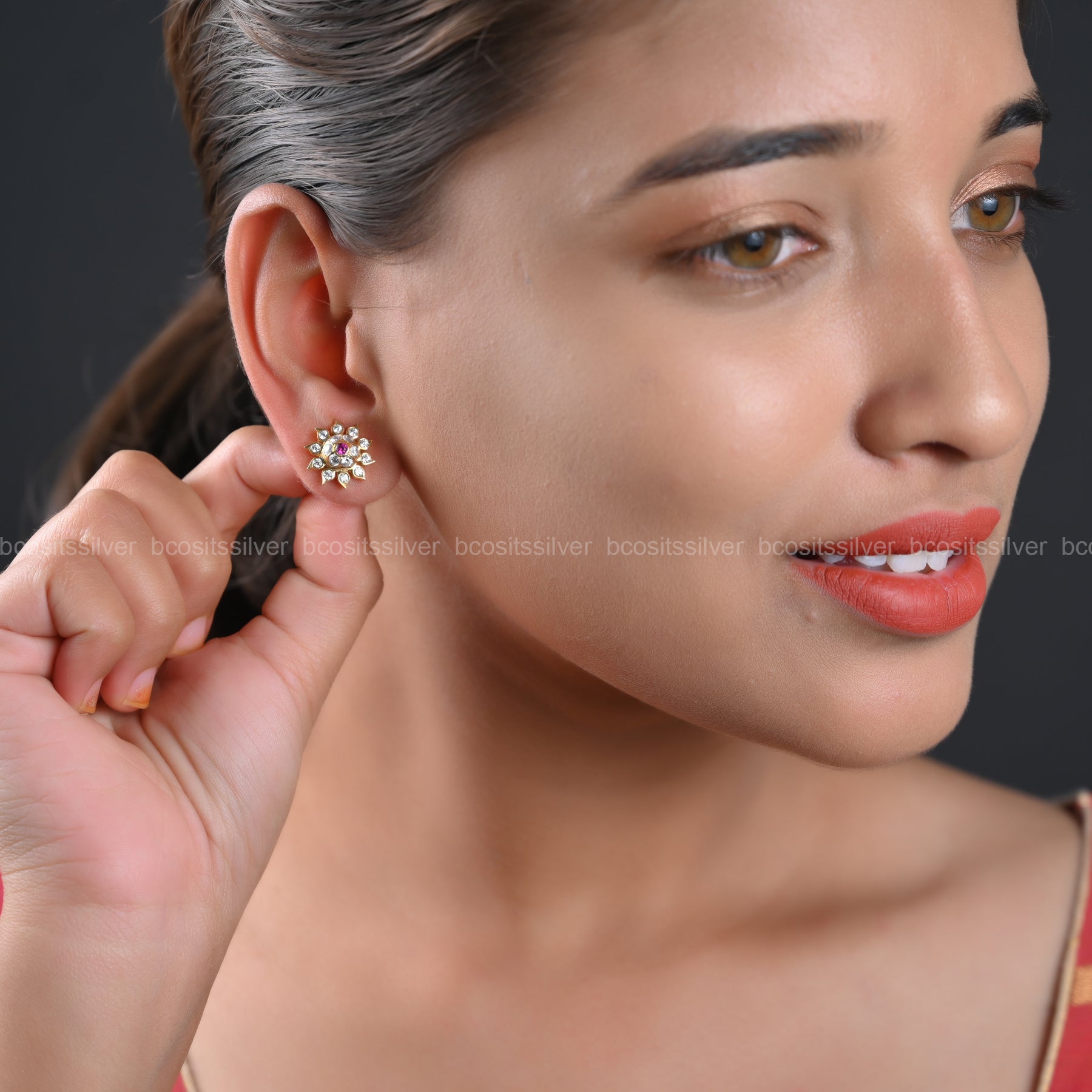 Gold Plated Earstud - 2171