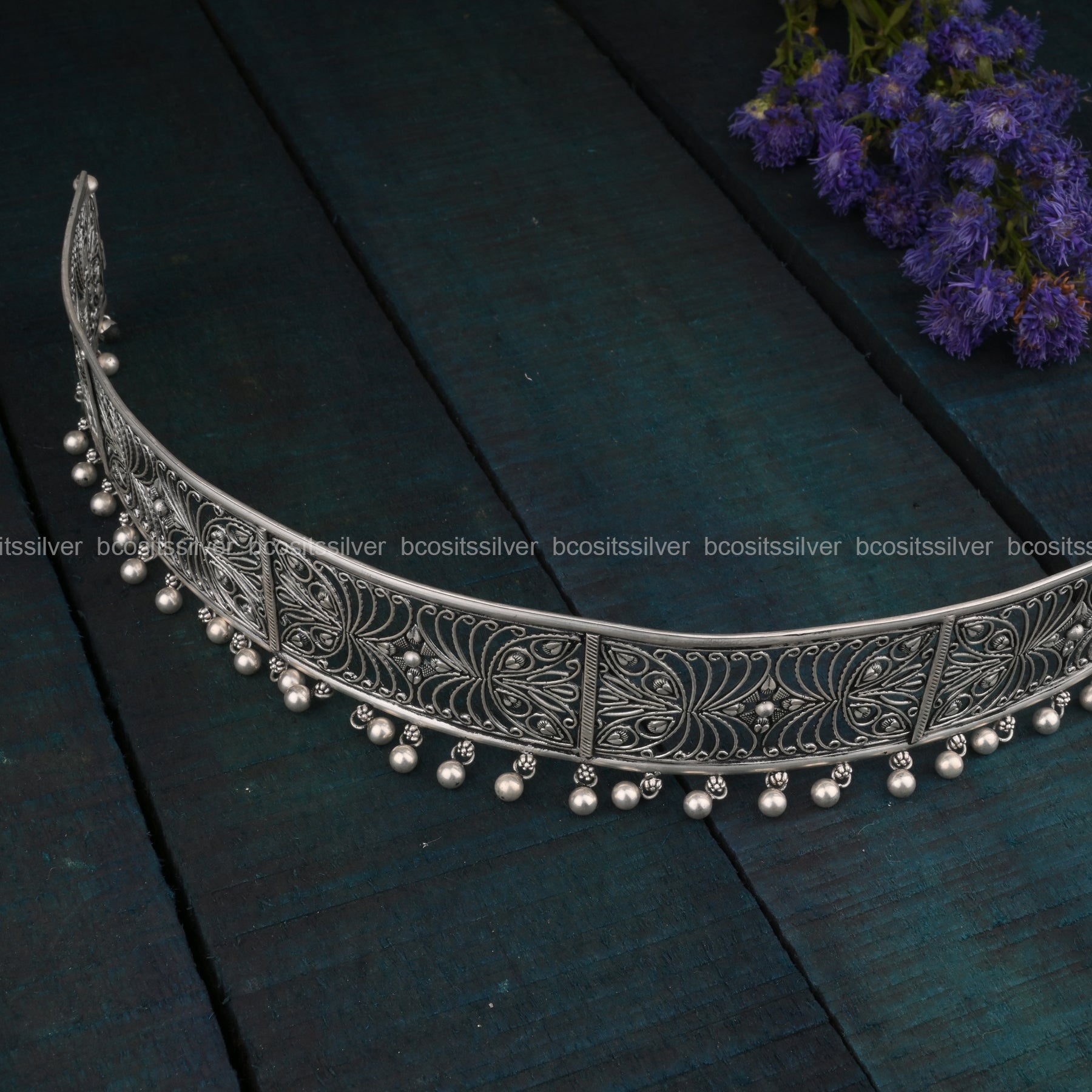 SILVER OXISIZED WAIST BELT - 1501 - MADE TO ORDER