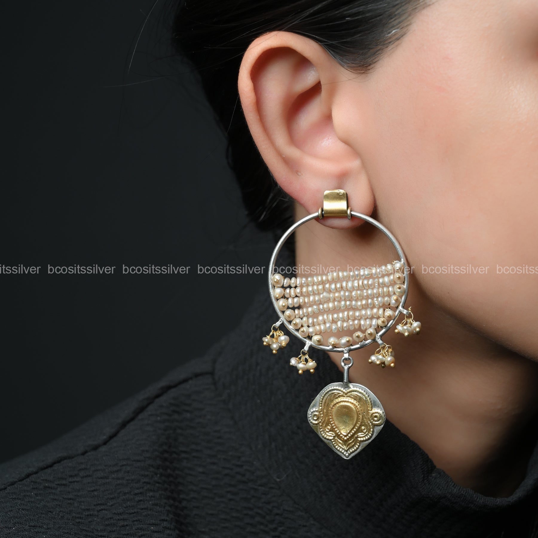 Oxidized Earring - 1530