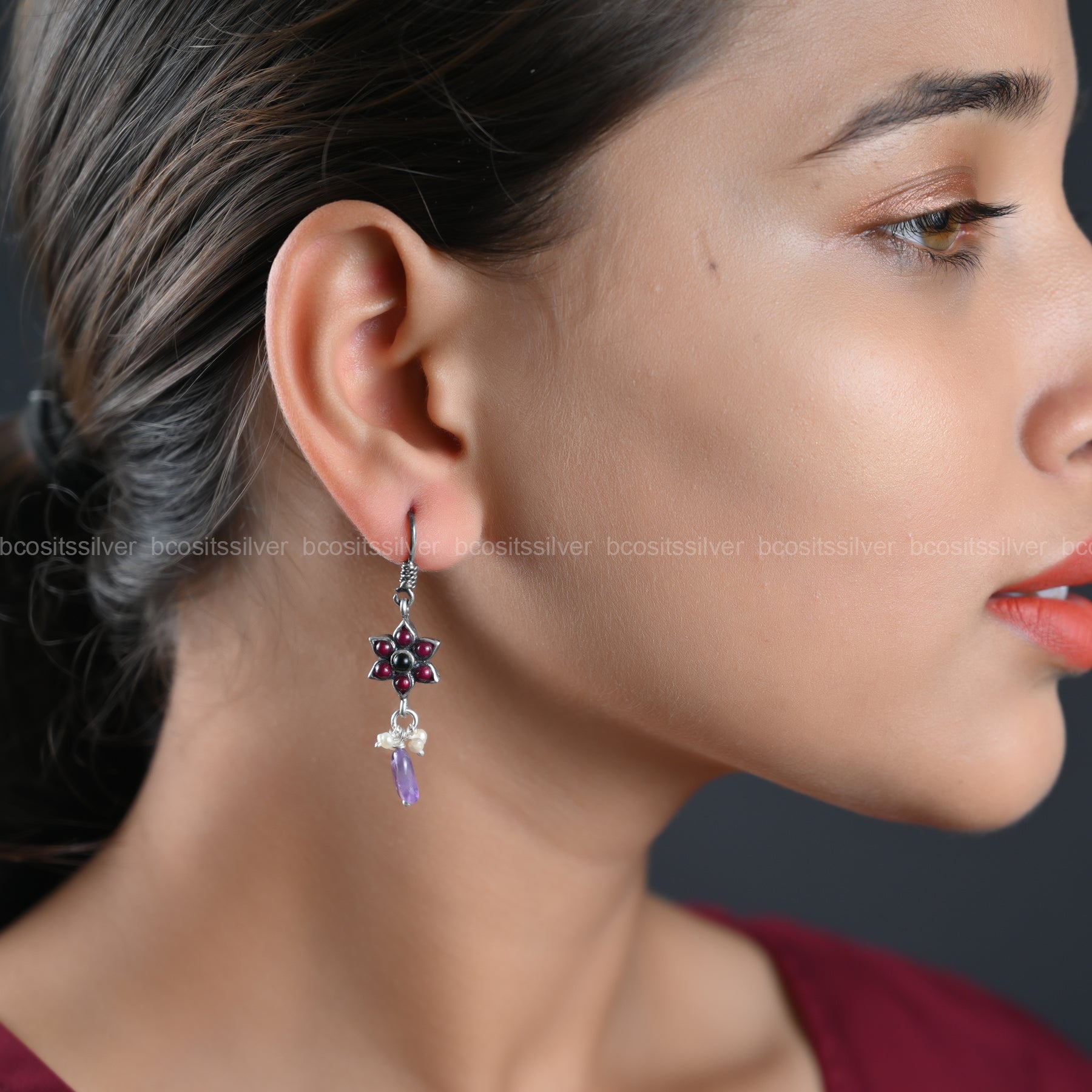 Oxidized Earring - 1100