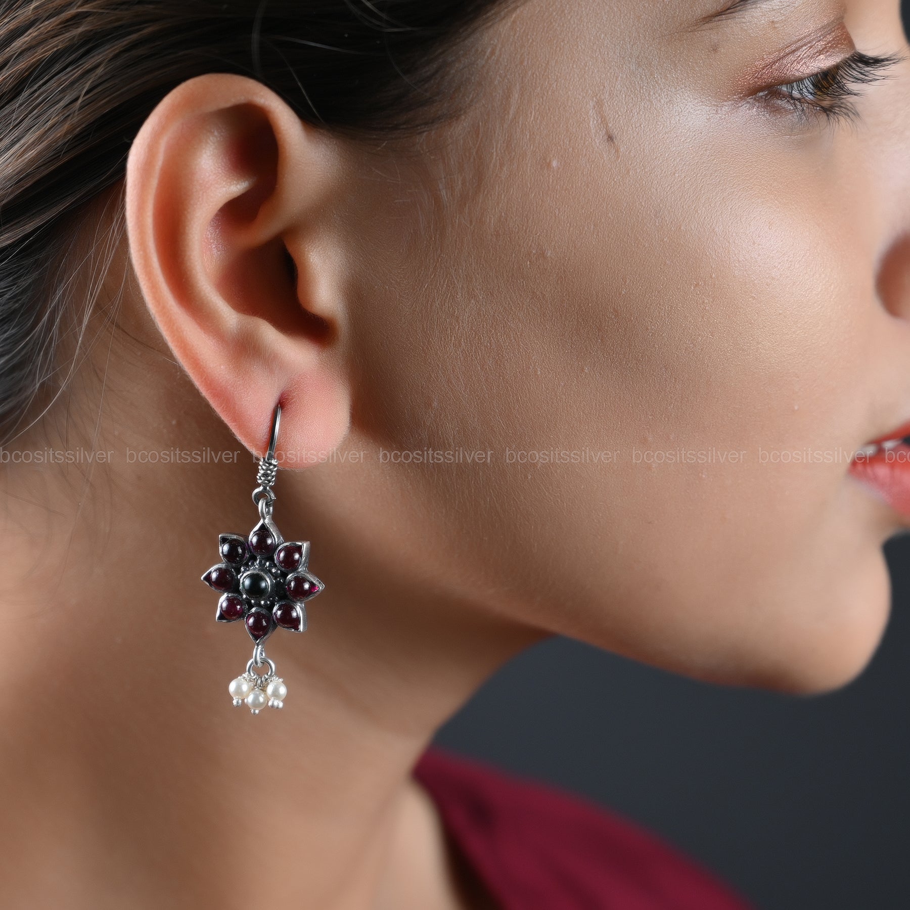 Oxidized Earring - 1109