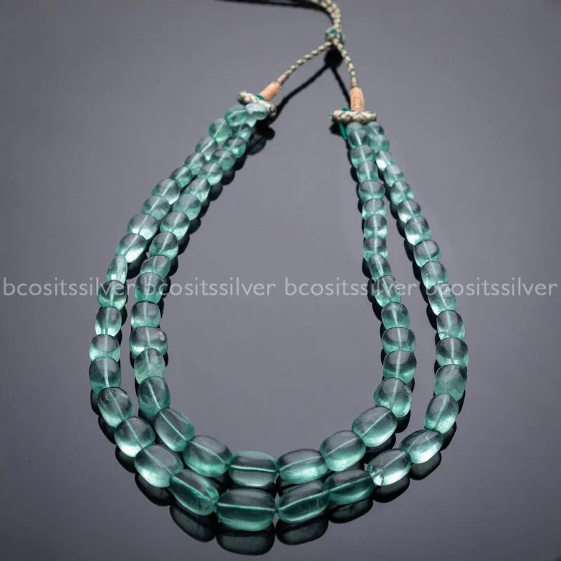 LIGHT GREEN BEAD MALA - 1632