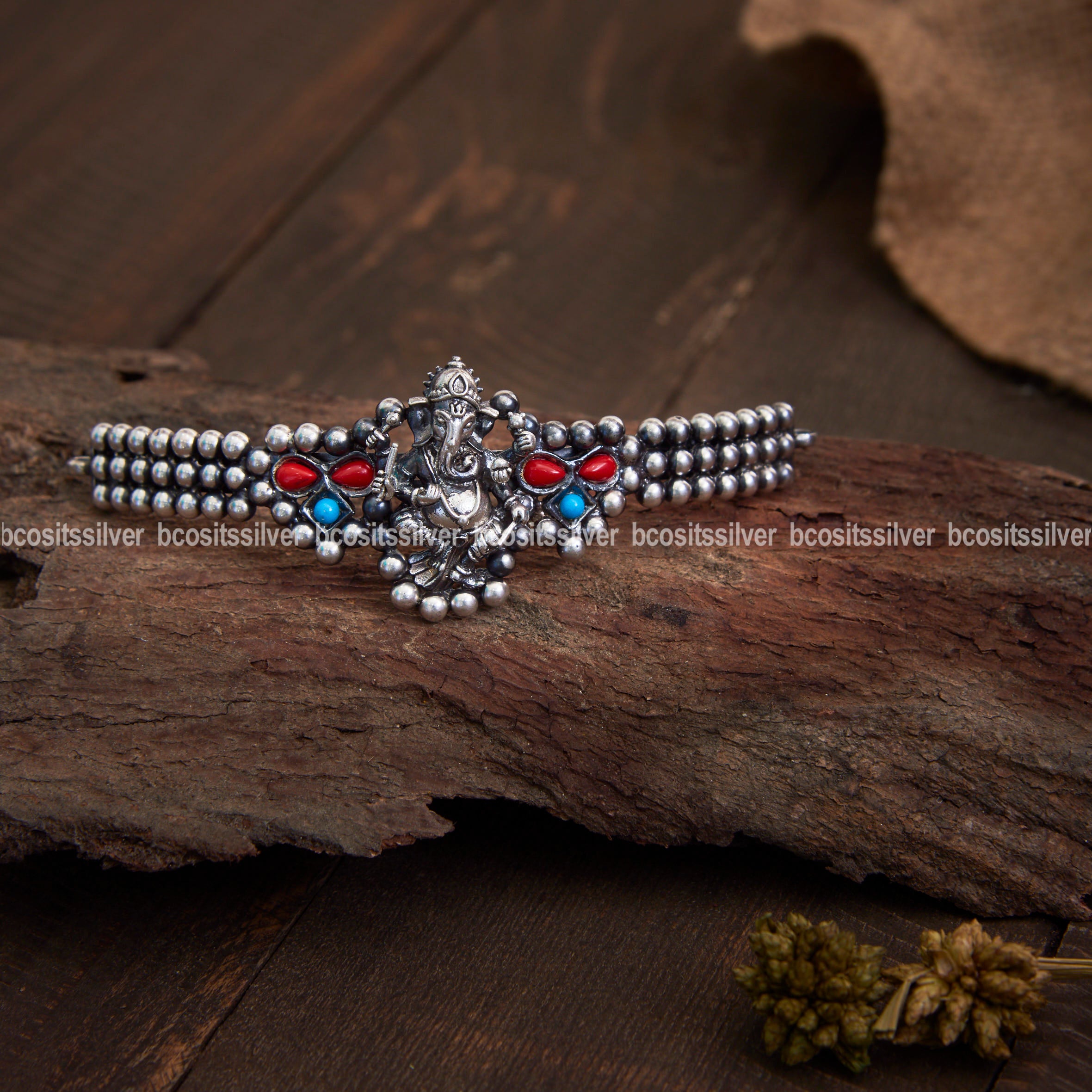 Oxidized Lord Ganesh Choker - 1107