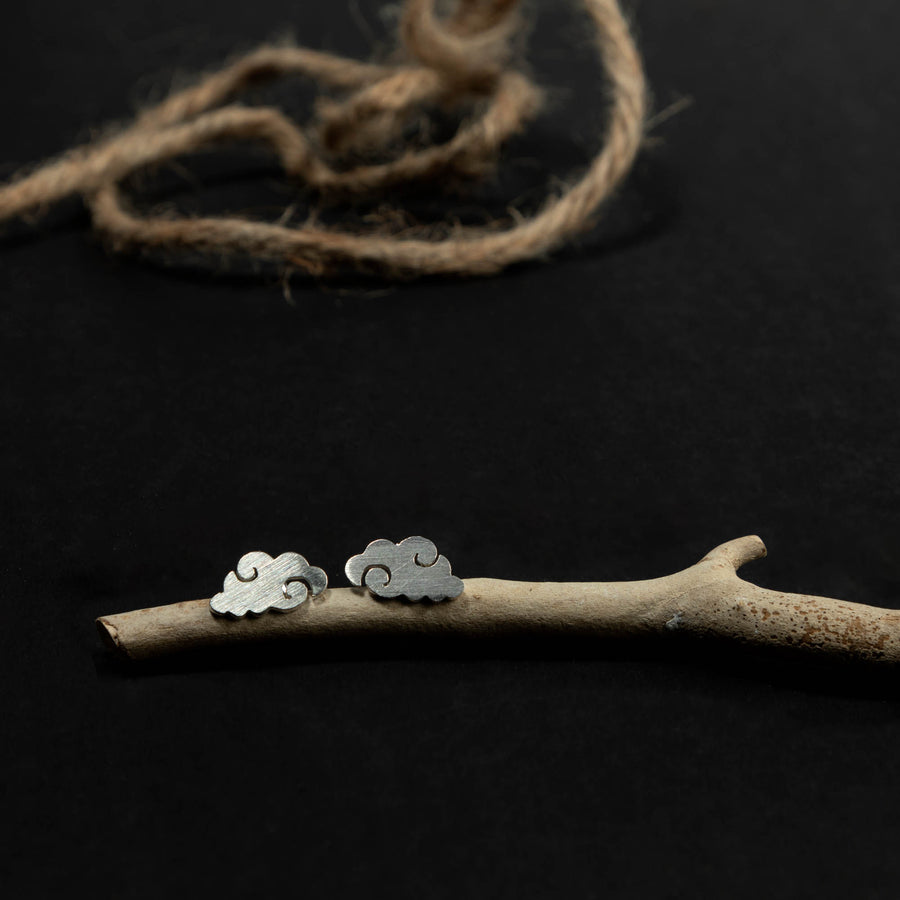 Pure 925 Silver Cloud Earstud - 1274