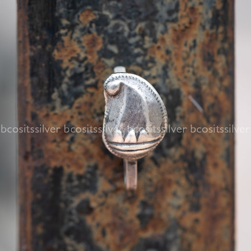Pure 925 Silver Maanga Clip on  - 1055