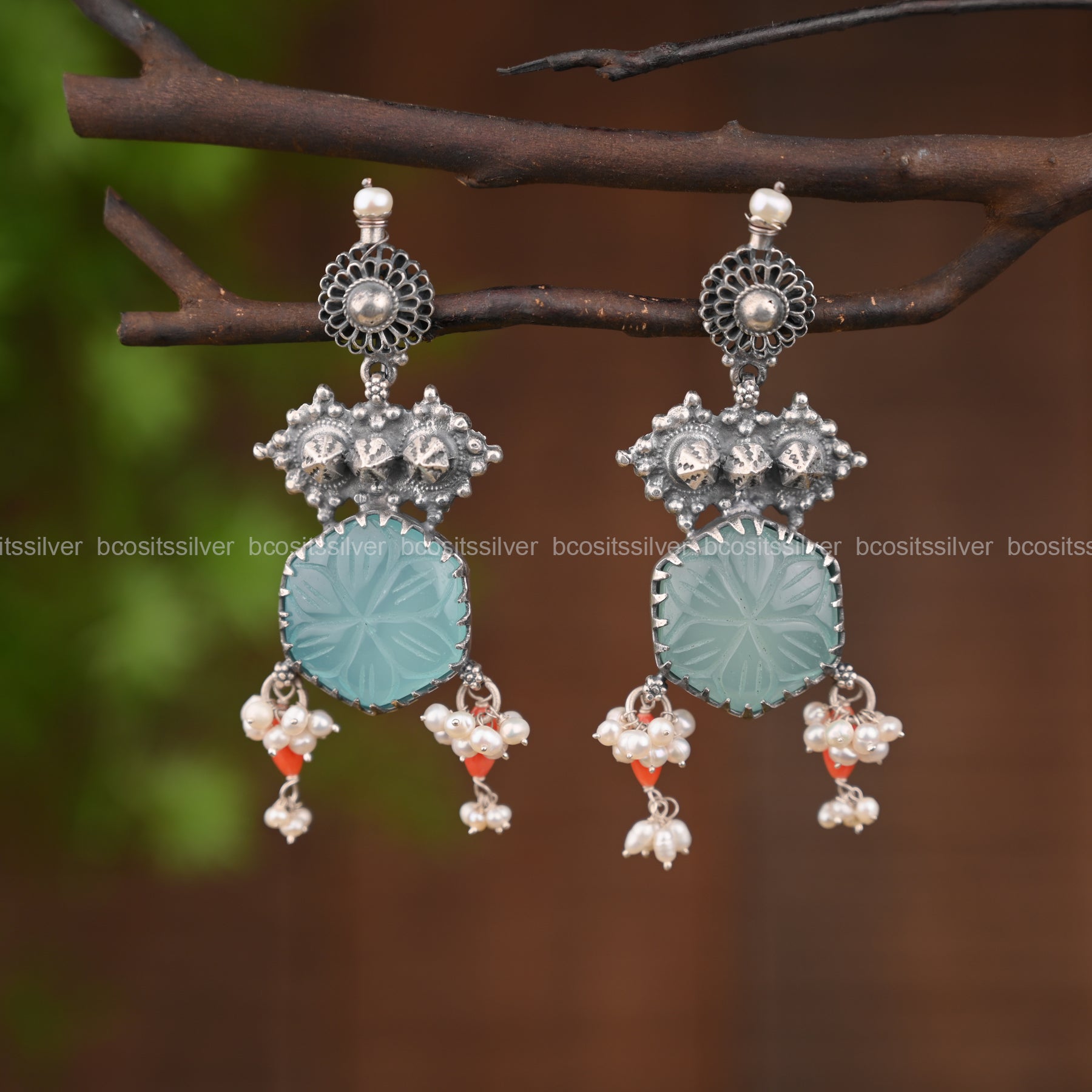 Pure 925 Silver Nalani Earring - 1558