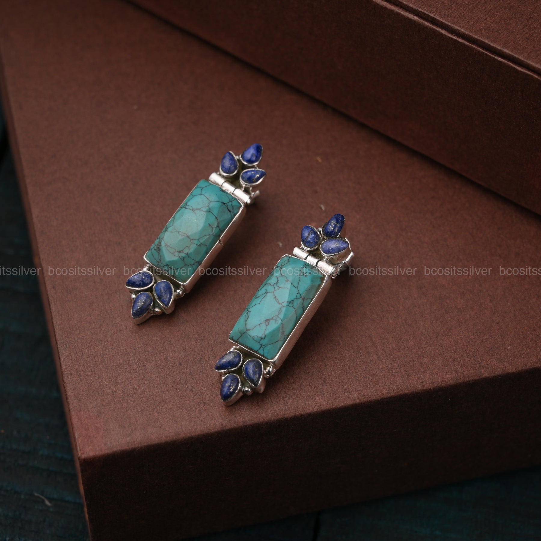 Pure 925 Silver Oxidized Kokila Earrings - 1679