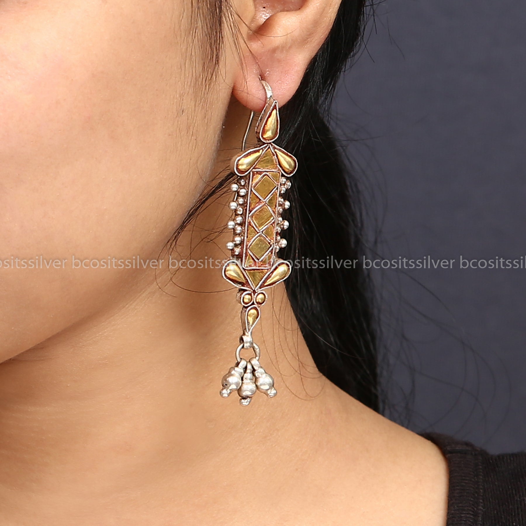 Pure 925 Silver Zinariy (AU) Earring - 0903