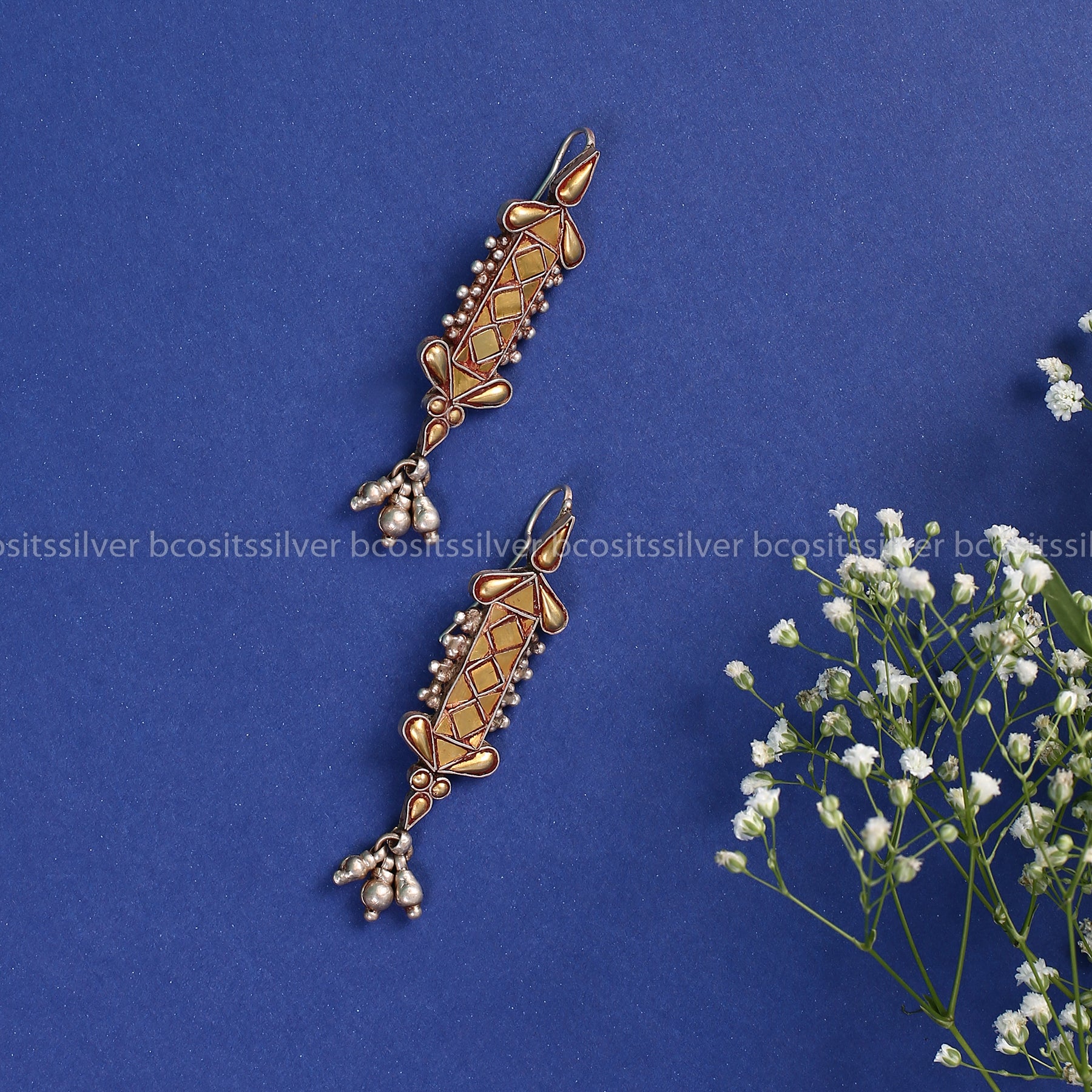 Pure 925 Silver Zinariy (AU) Earring - 0903