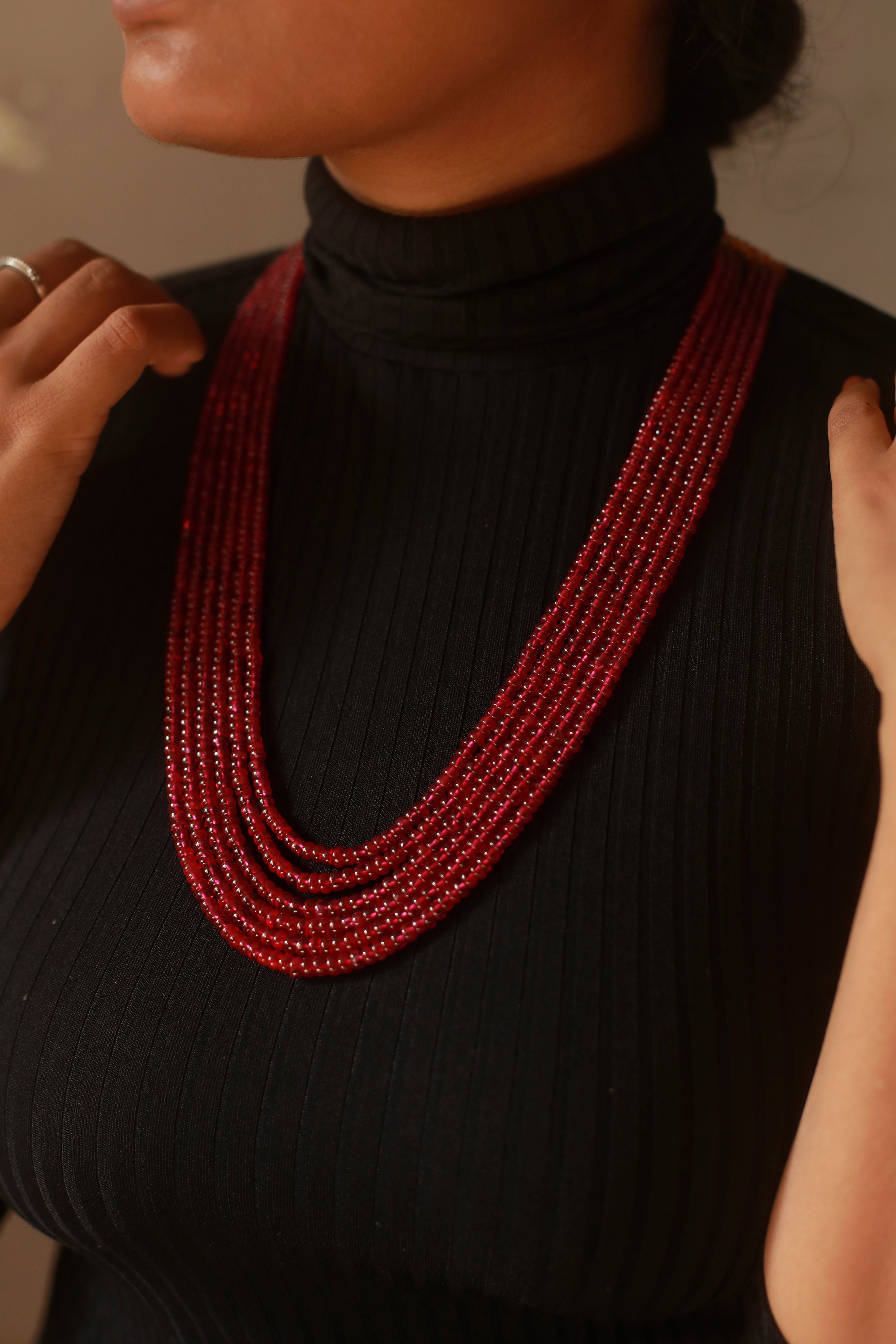 Ruby Beads - 6 layer - 540