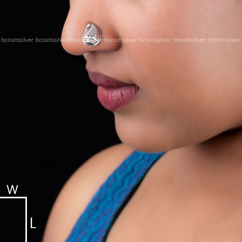 Silver Mango Nosepin Wire - 1029