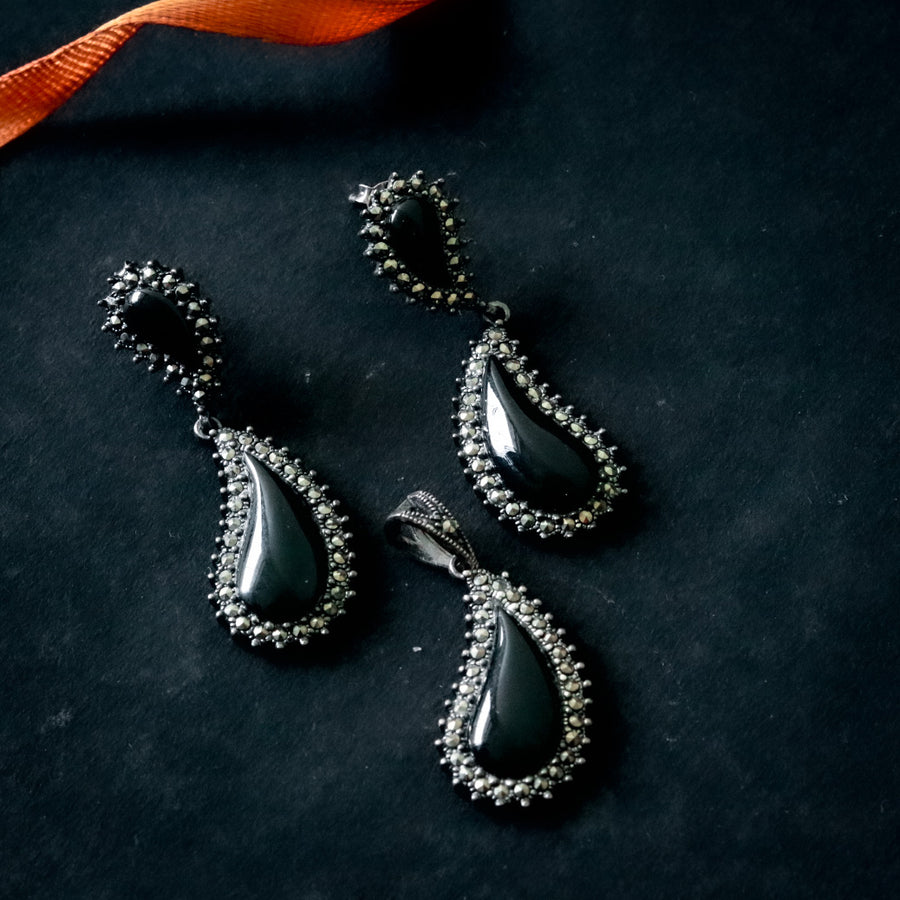 Silver Pendant with Earstud - F069