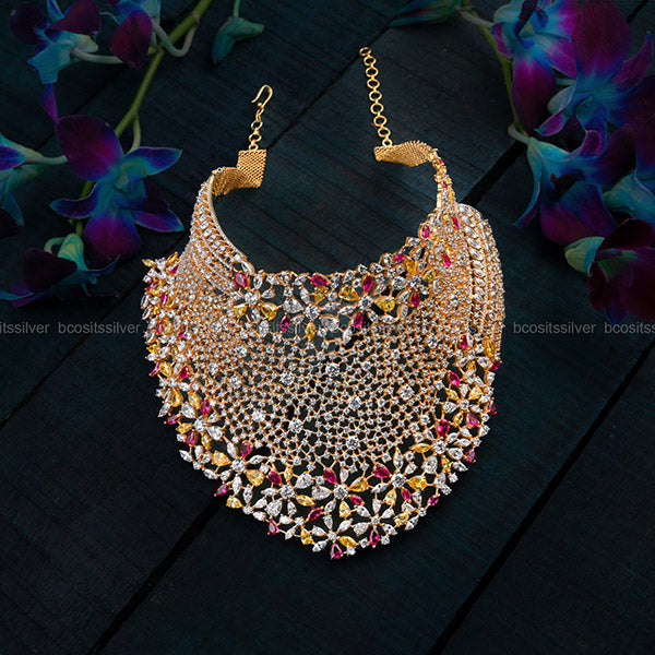 Theia Diamond Look Swarovski Choker - 4304